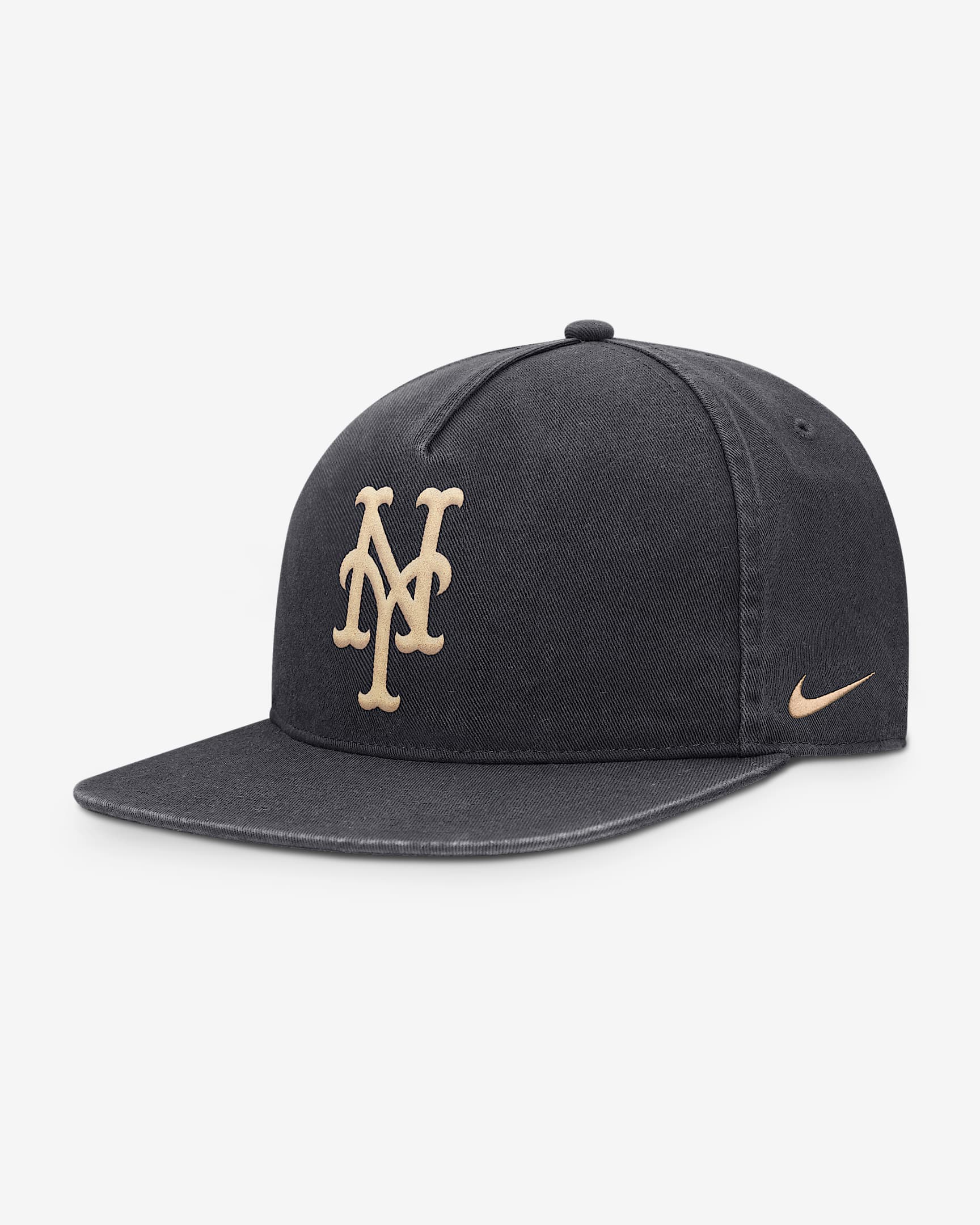 New York Mets Pro Men's Nike MLB Adjustable Hat - Anthracite