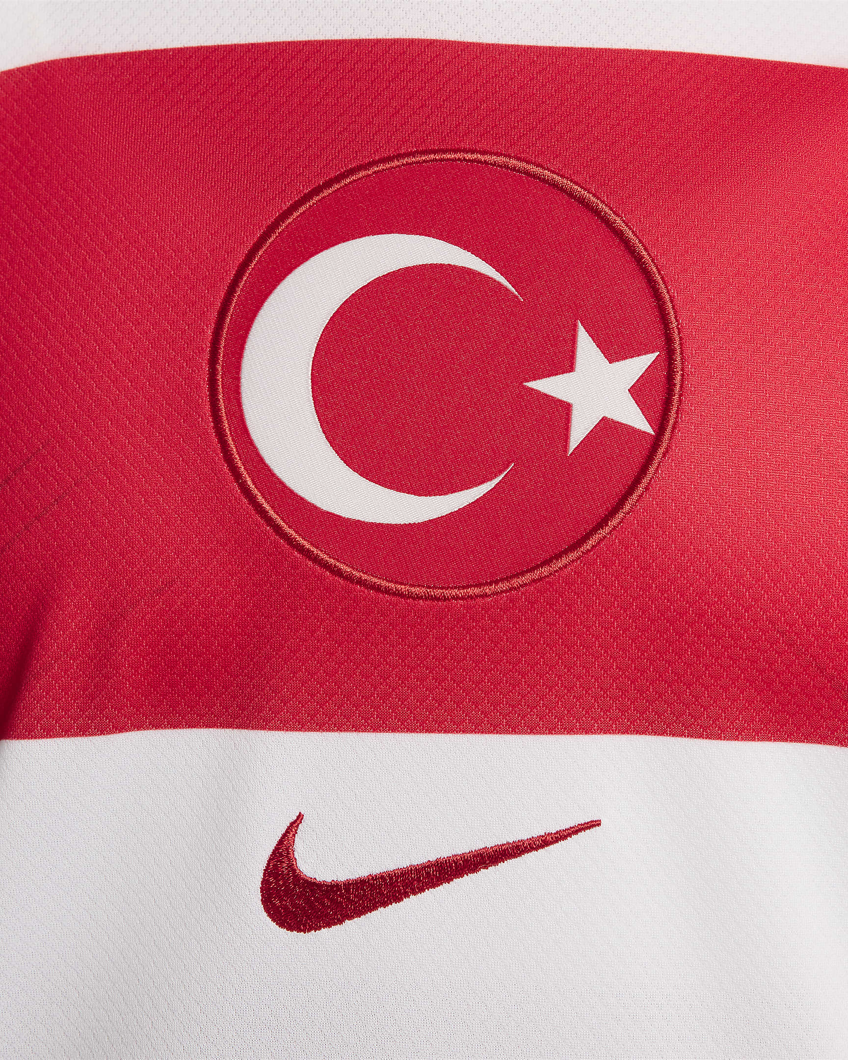 Türkiye 2024/25 Stadium Home Women's Nike Dri-FIT Football Replica Shirt - White/Sport Red/Sport Red