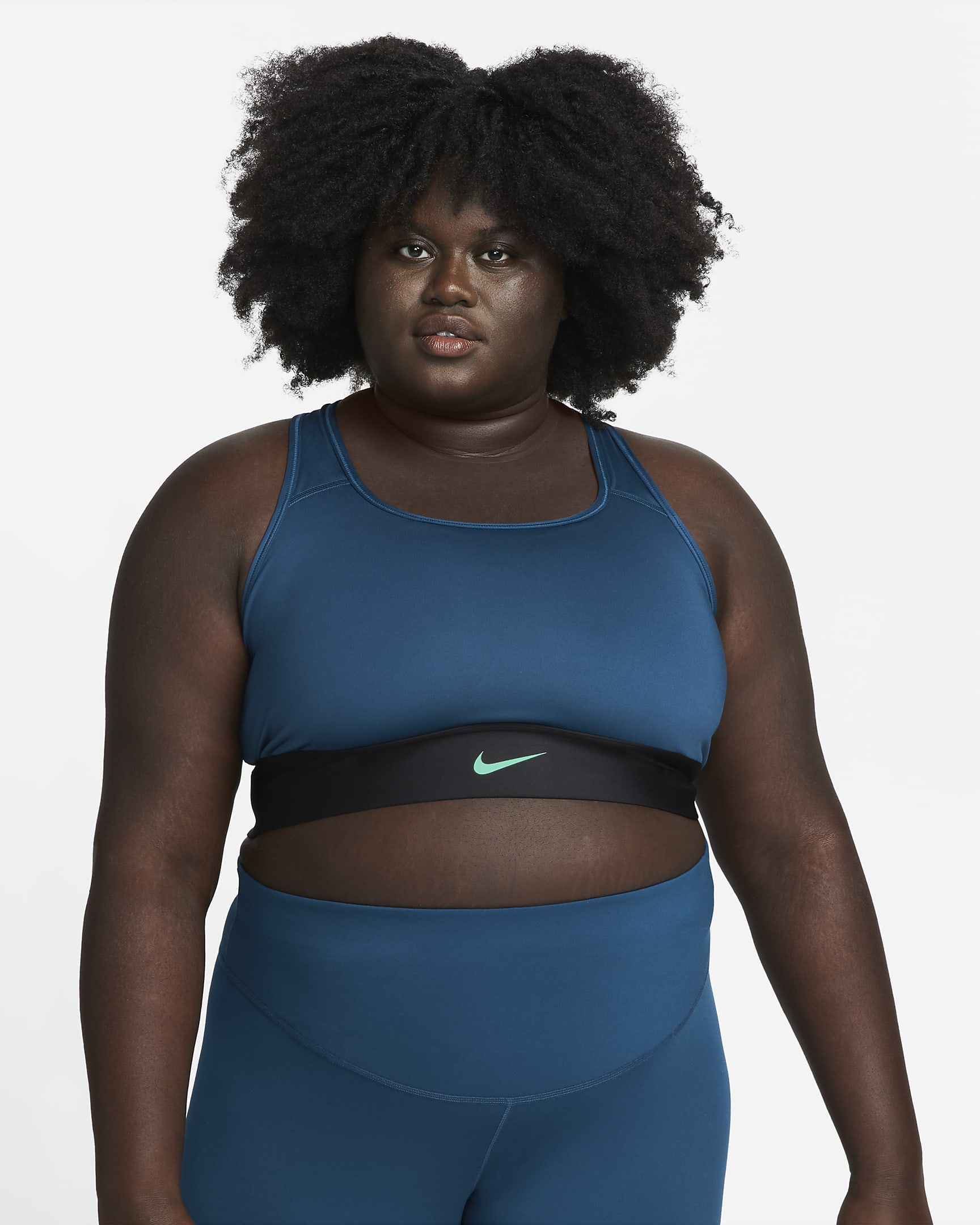 Nike Swoosh Women's Medium-Support 1-Piece Padded Longline Sports Bra ...