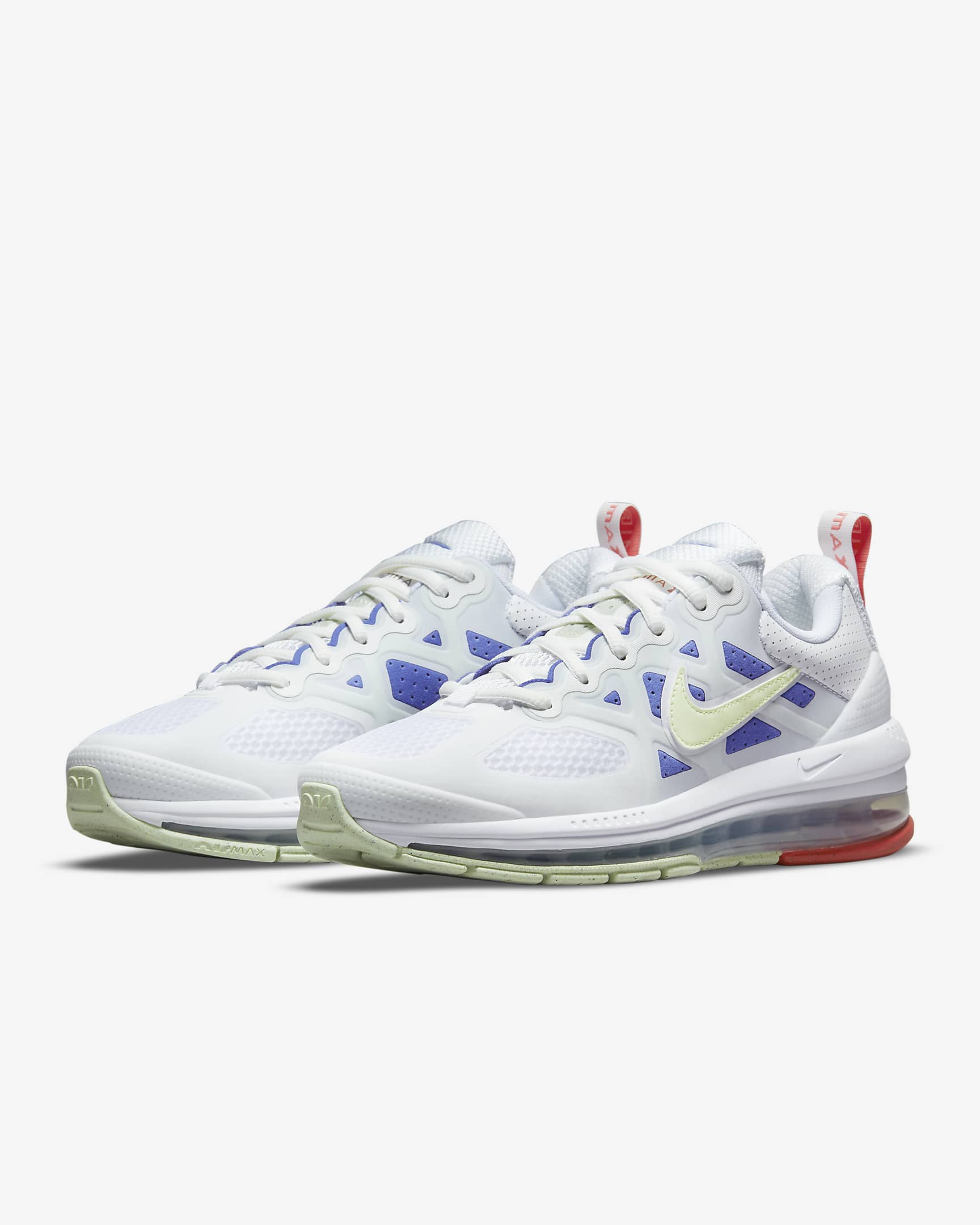 Nike Air Max Genome Women's Shoes - White/Summit White/Sapphire/Lime Ice