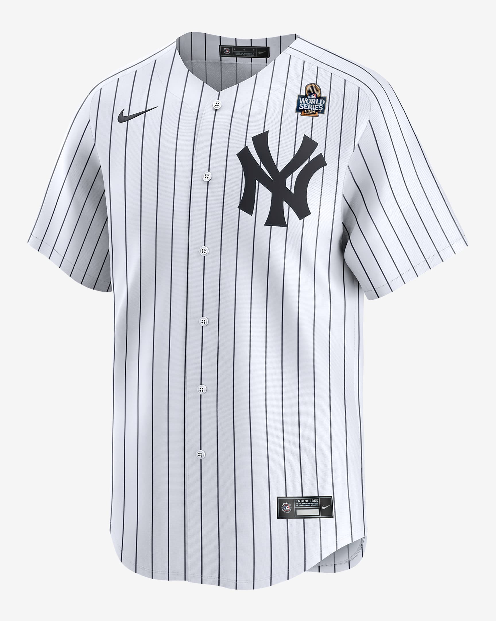 Jersey Nike Dri-FIT ADV de la MLB Limited para hombre Aaron Judge New York Yankees 2024 World Series - Blanco