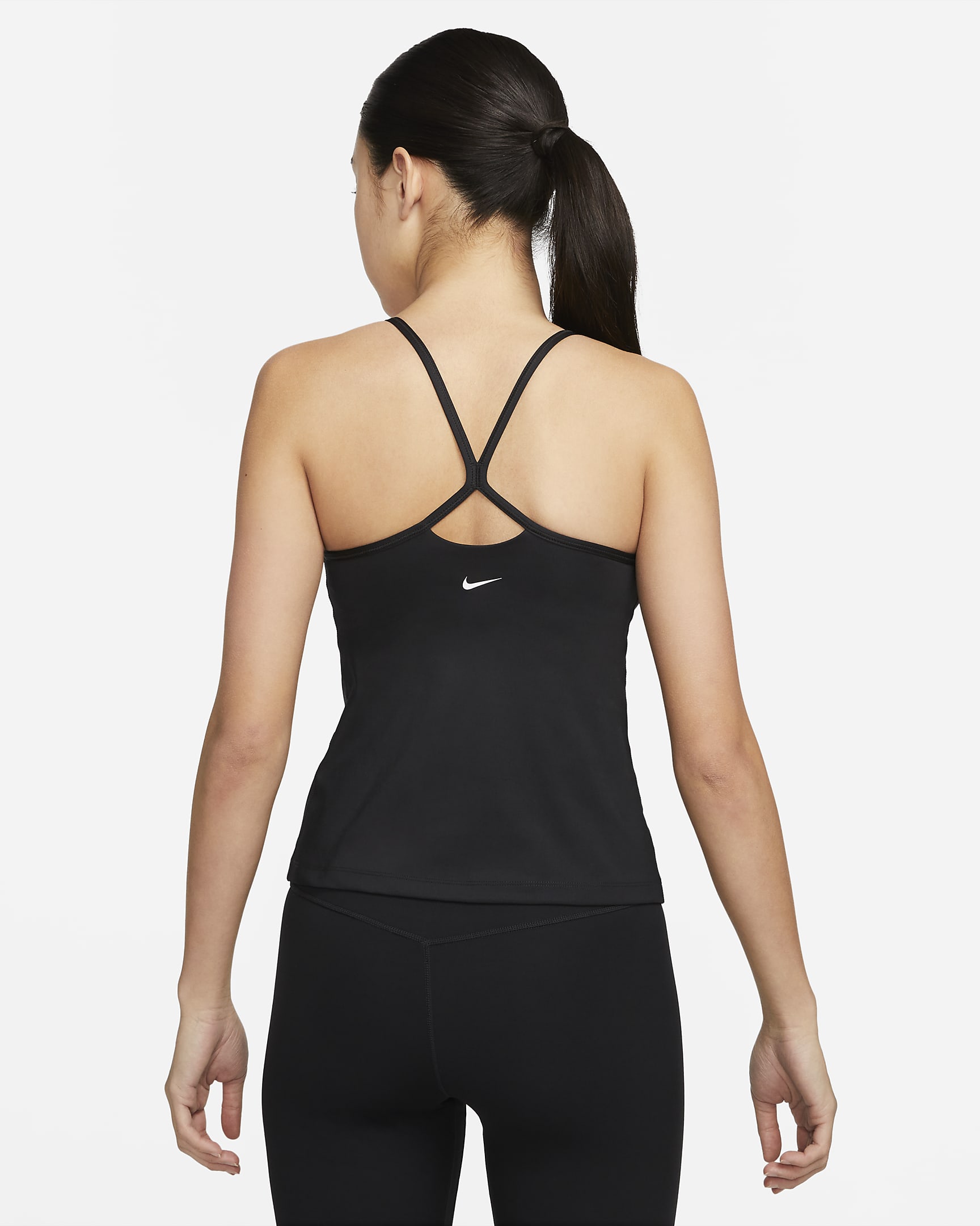 Nike Indy Women's Bra Tank Top - Black/Dark Smoke Grey/White