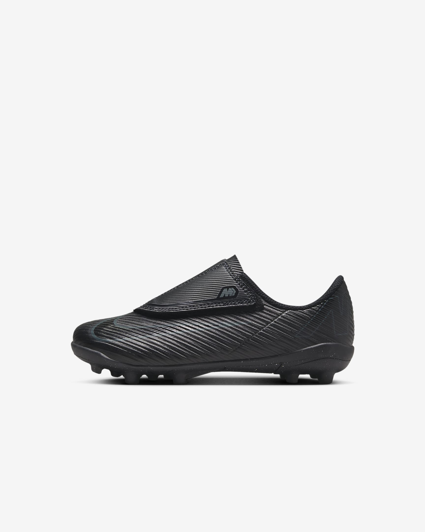 Nike Jr. Mercurial Vapor 16 Club low top voetbalschoenen voor kleuters (meerdere ondergronden) - Zwart/Deep Jungle/Zwart