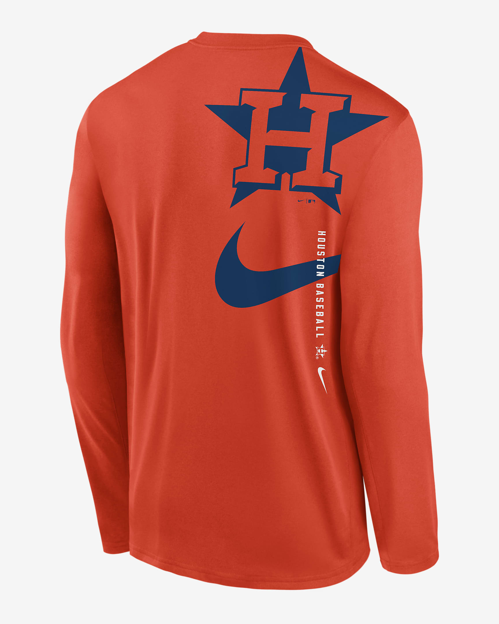 Houston Astros Large Swoosh Back Legend Men's Nike Dri-FIT MLB T-Shirt ...
