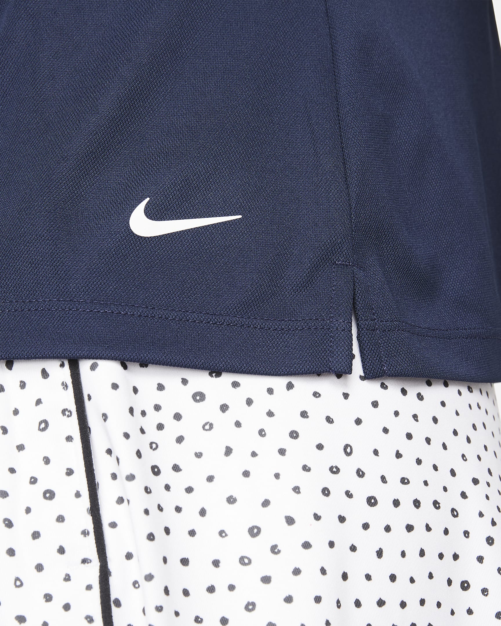 Dámská golfová polokošile Nike Dri-FIT Victory - College Navy/Bílá