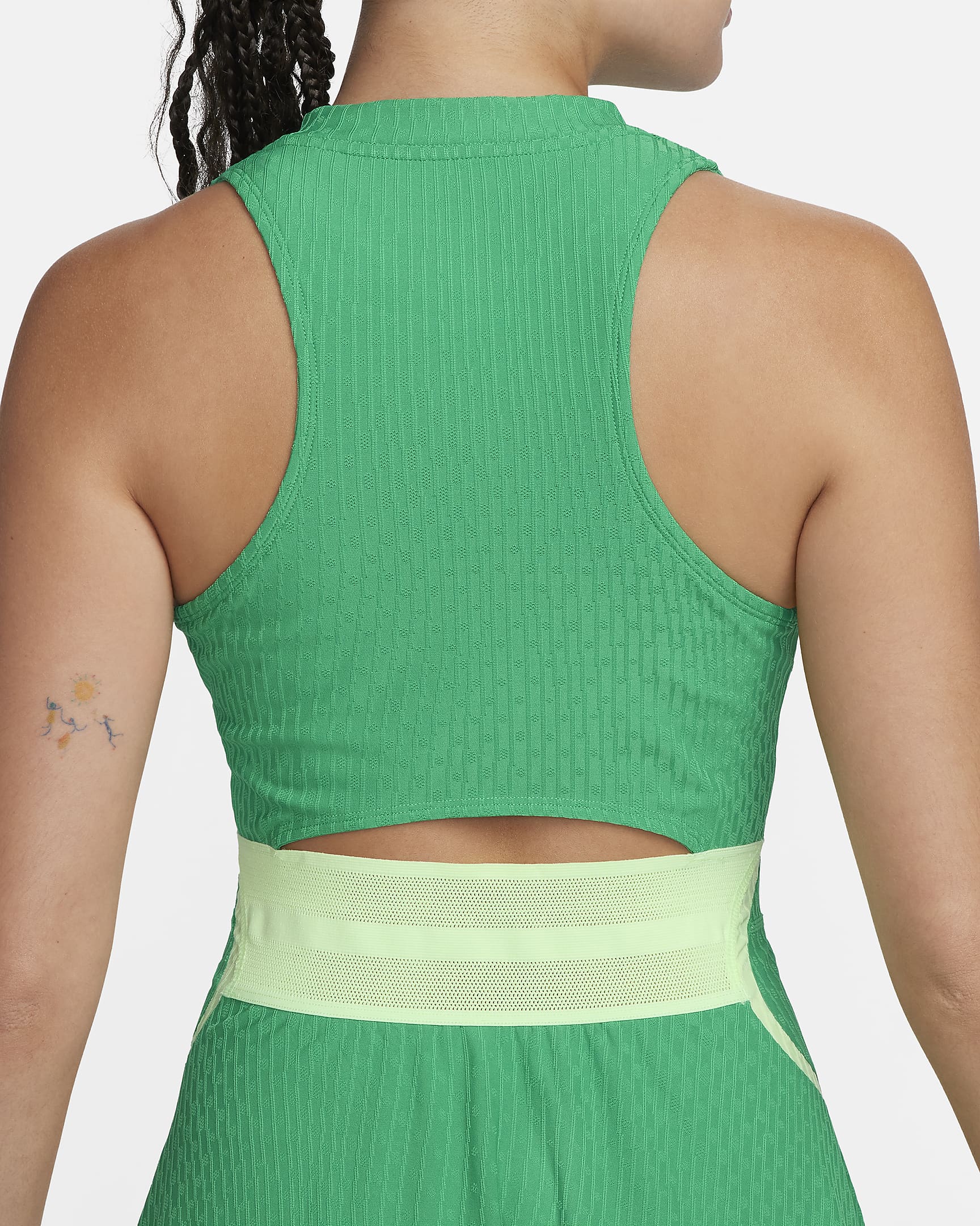 NikeCourt Slam Women's Dress - Stadium Green/Stadium Green/Barely Volt/White