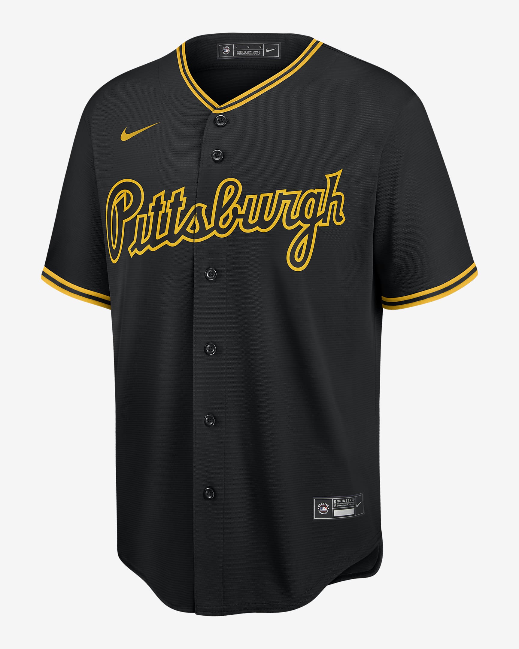 MLB Pittsburgh Pirates Men's Replica Baseball Jersey - Black