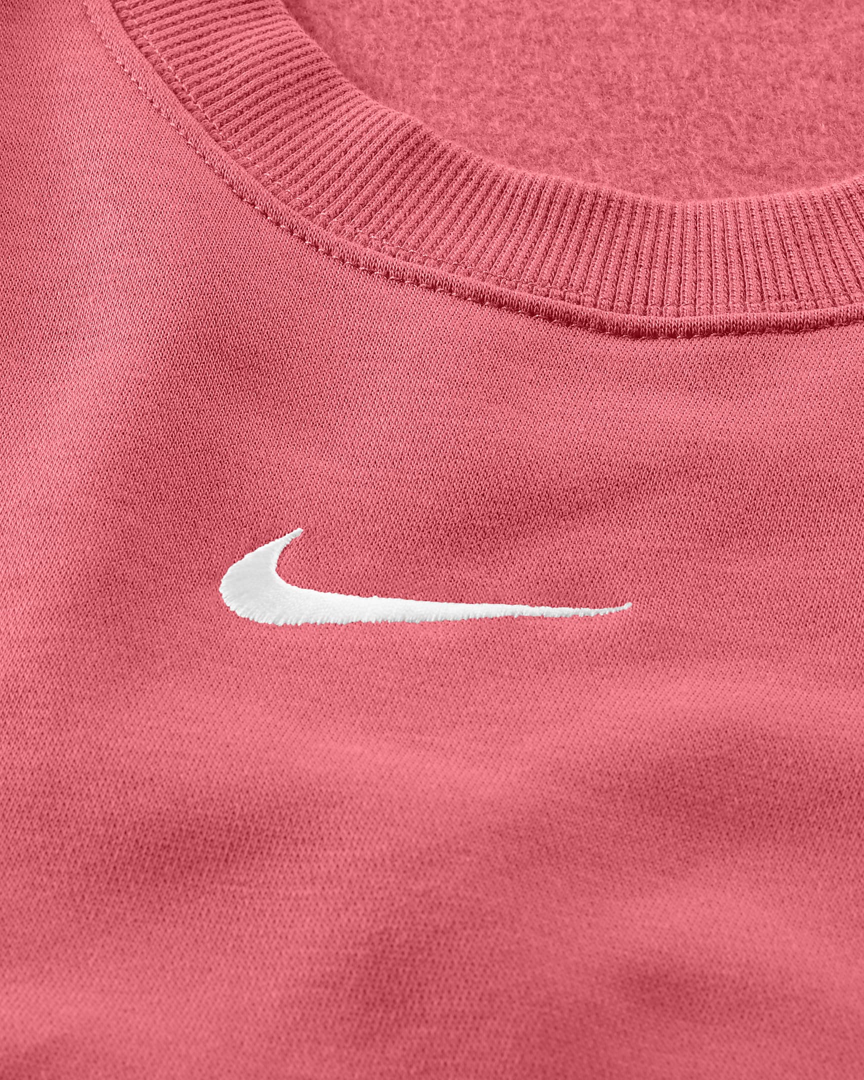 Nike Sportswear Phoenix Fleece Oversize-Damen-Sweatshirt mit Rundhalsausschnitt - Aster Pink/Sail