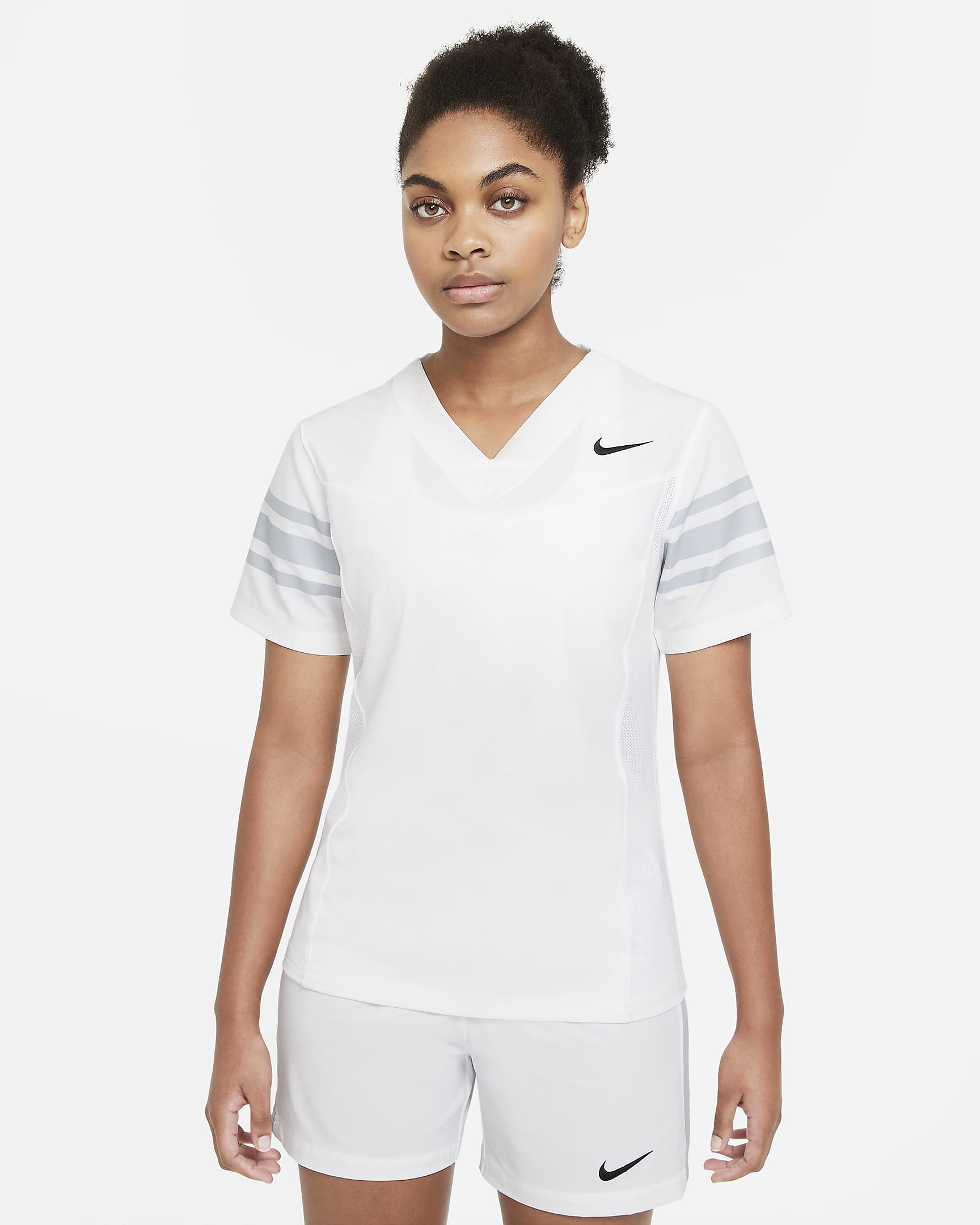 Nike Vapor Women's Flag Football Jersey (Stock) - Team White/Team Blue Grey/Team Black