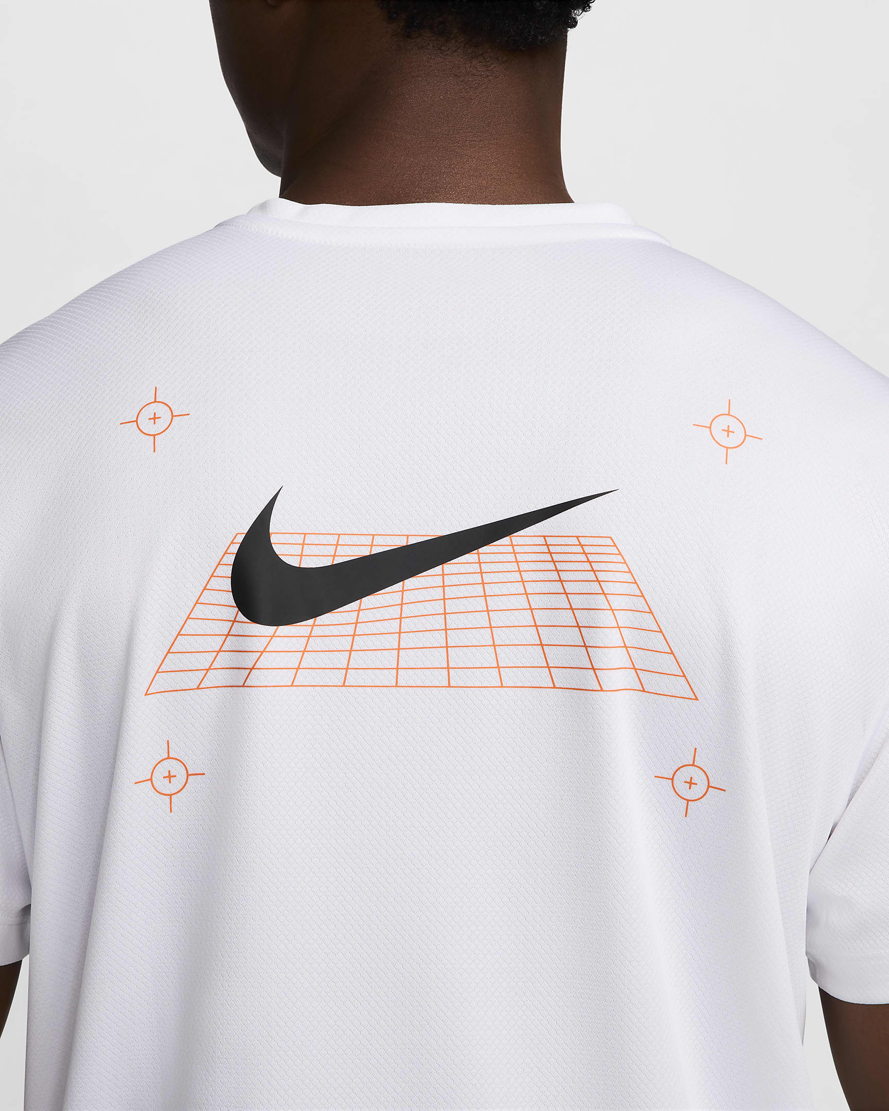 Nike Miler Men's Short-Sleeve Graphic Running Top - White