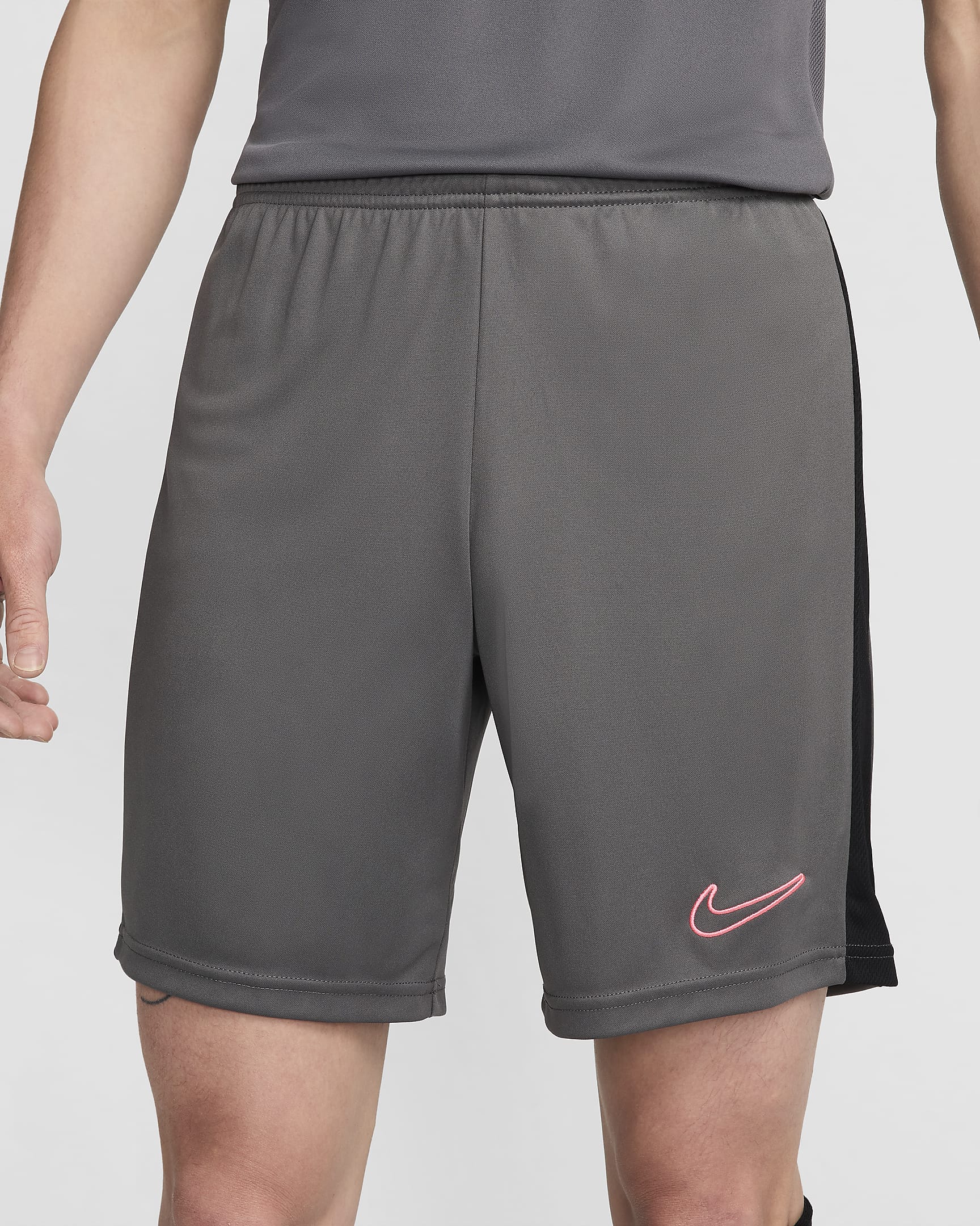 Nike Dri-FIT Academy Men's Football Shorts - Iron Grey/Black/Sunset Pulse