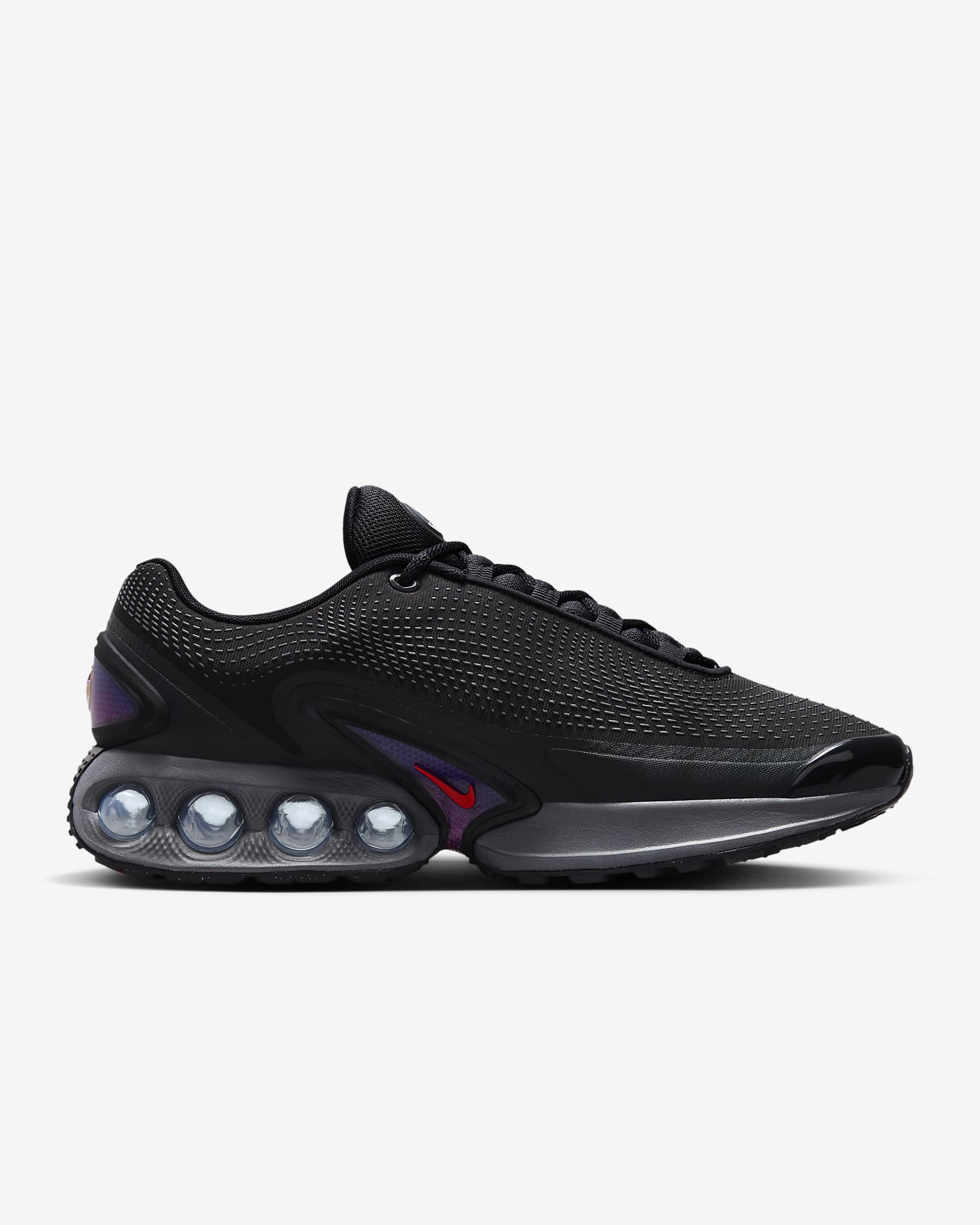 Tenis Nike Air Max Dn - Antracita/Gris humo oscuro/Plata metalizado/Carmesí claro