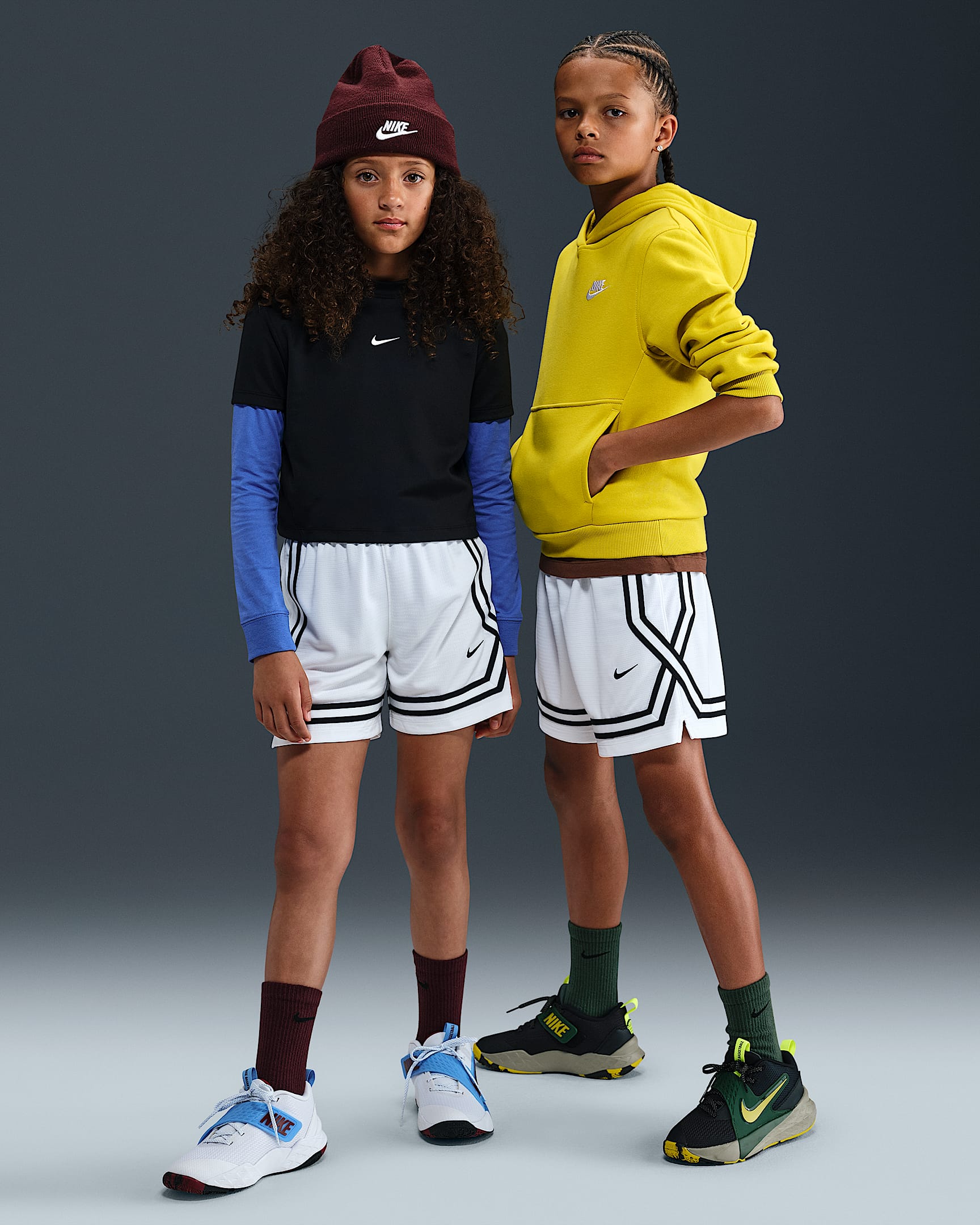 Nike Crossover Big Kids' Dri-FIT 5" Basketball Shorts - White/Black