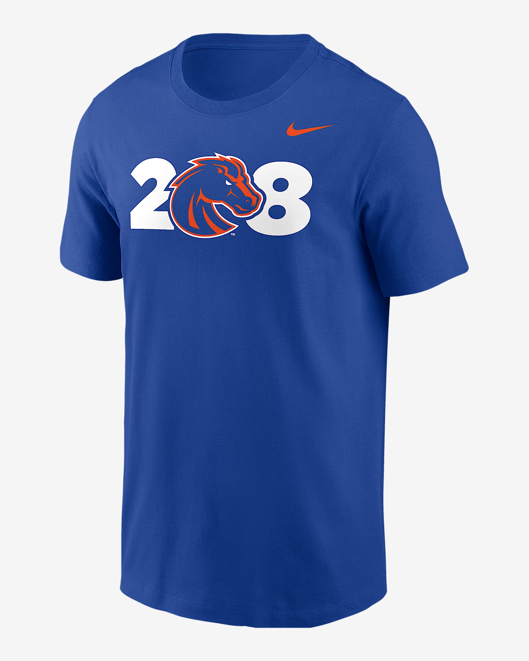 Nike Men's Football Short-Sleeve T-Shirt - Royal/Orange