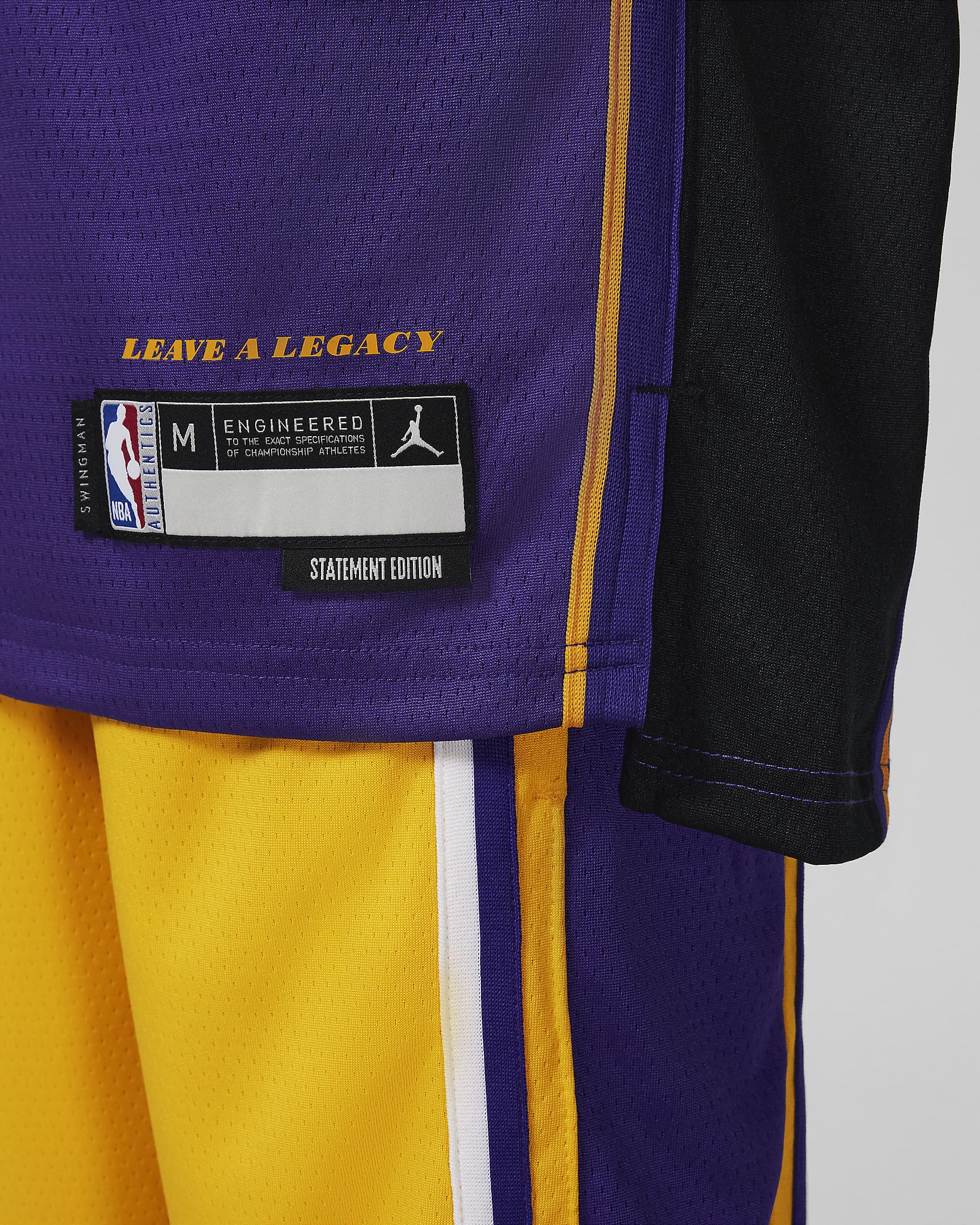 Los Angeles Lakers Statement Edition Swingman Nike Dri-FIT jersey voor kids - Field Purple