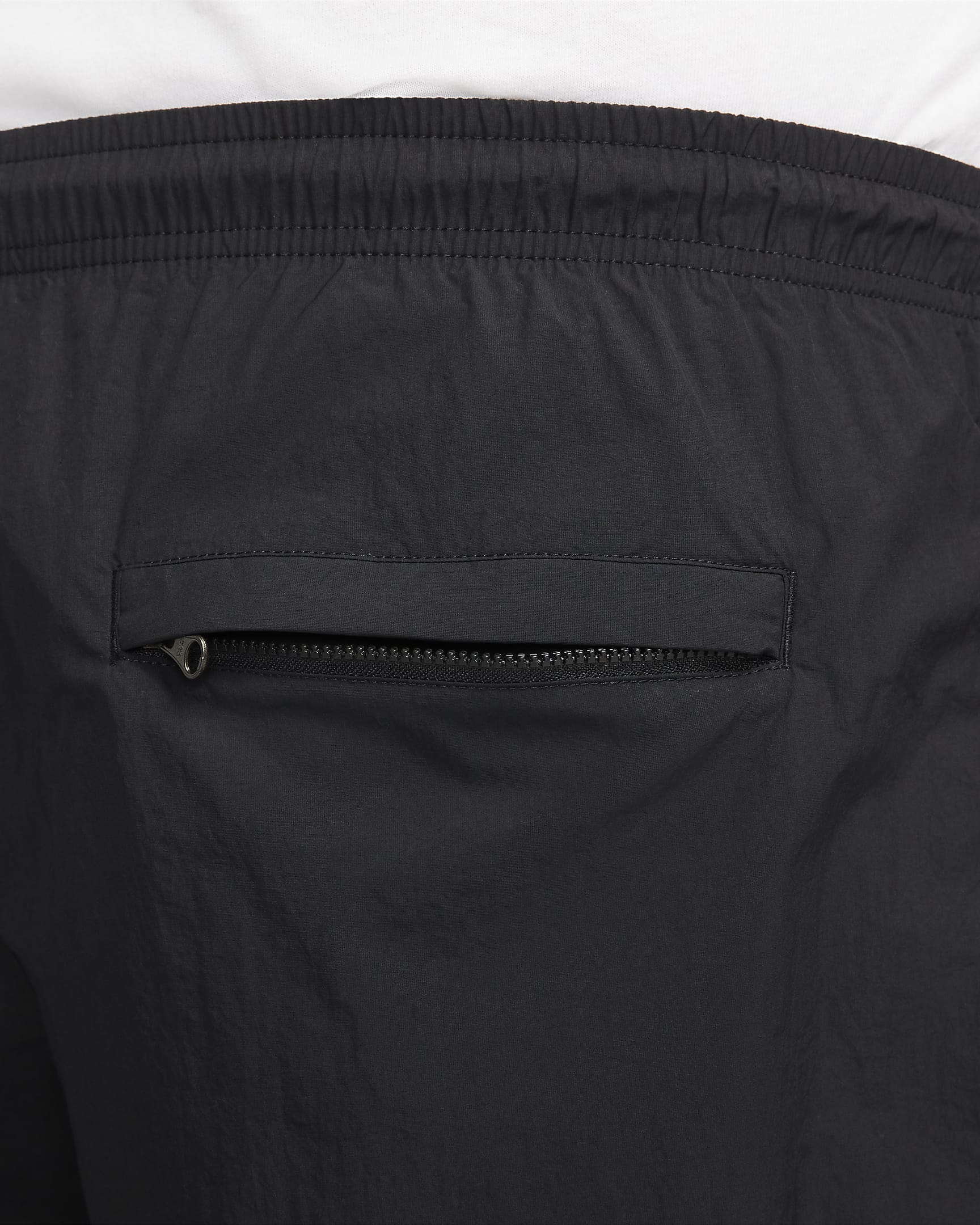 Nike Solo Swoosh Geweven herenshorts - Zwart/Wit