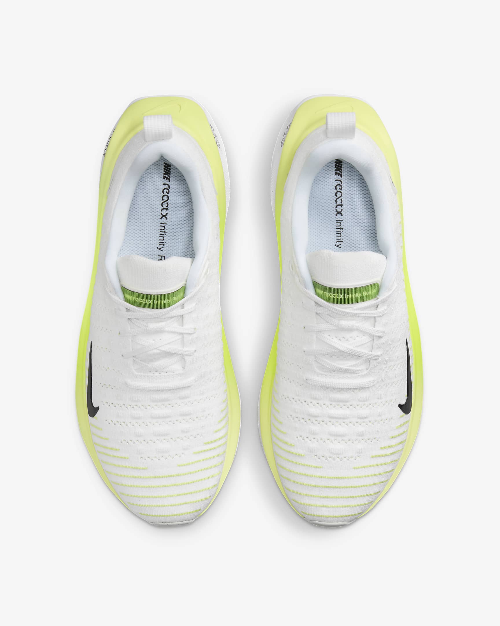 Nike InfinityRN 4 Men's Road Running Shoes - White/Light Lemon Twist/Volt/Black