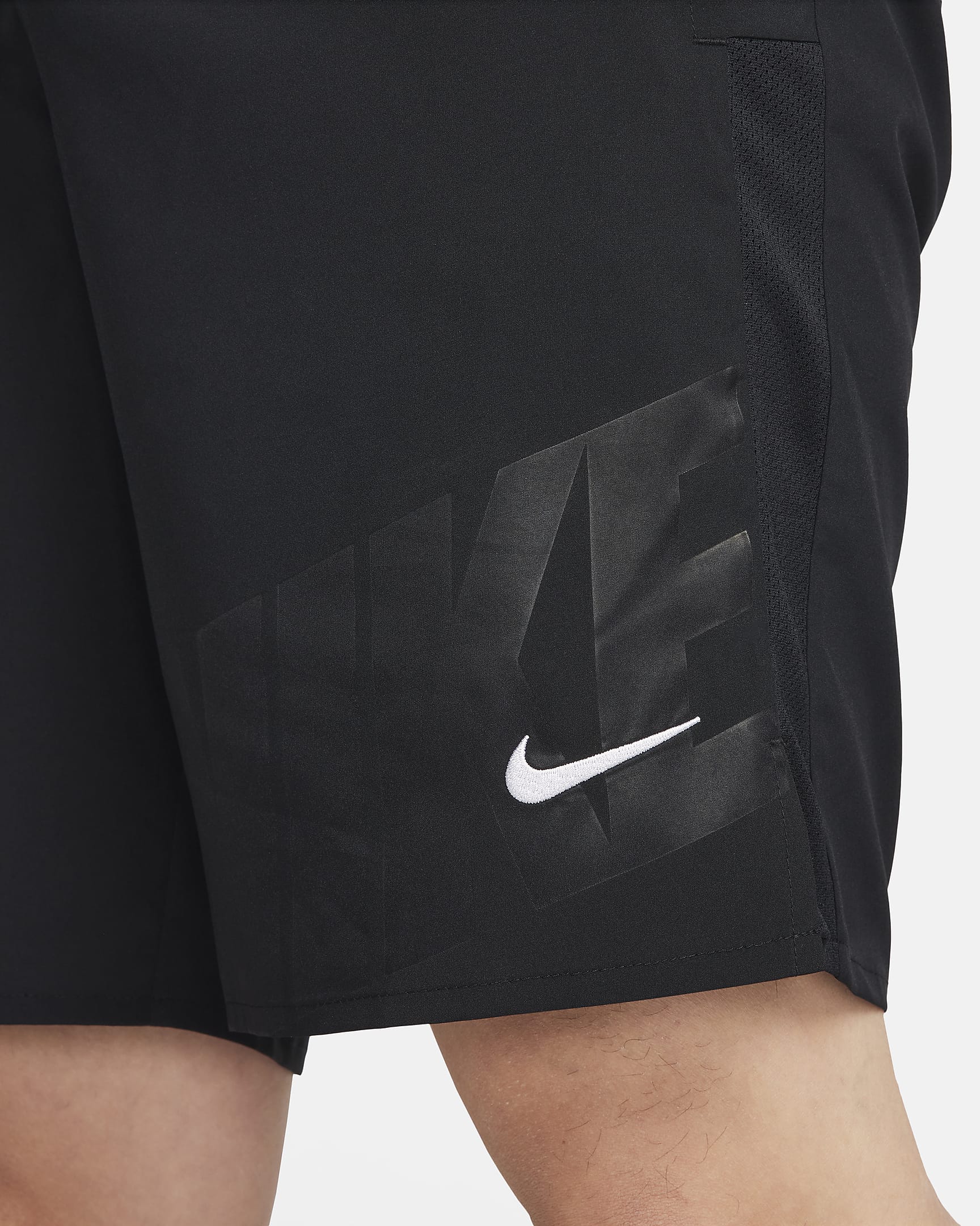 Nike Challenger Men's Dri-FIT 9" Unlined Running Shorts - Black/Black/Black/White