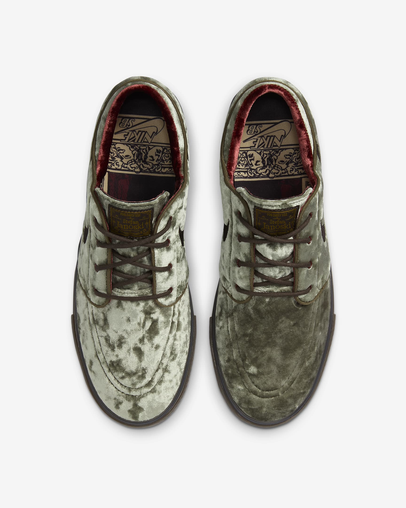 Scarpa da skateboard Nike SB Zoom Janoski OG+ SE - Medium Olive/Baroque Brown/Dark Team Red/Velvet Brown