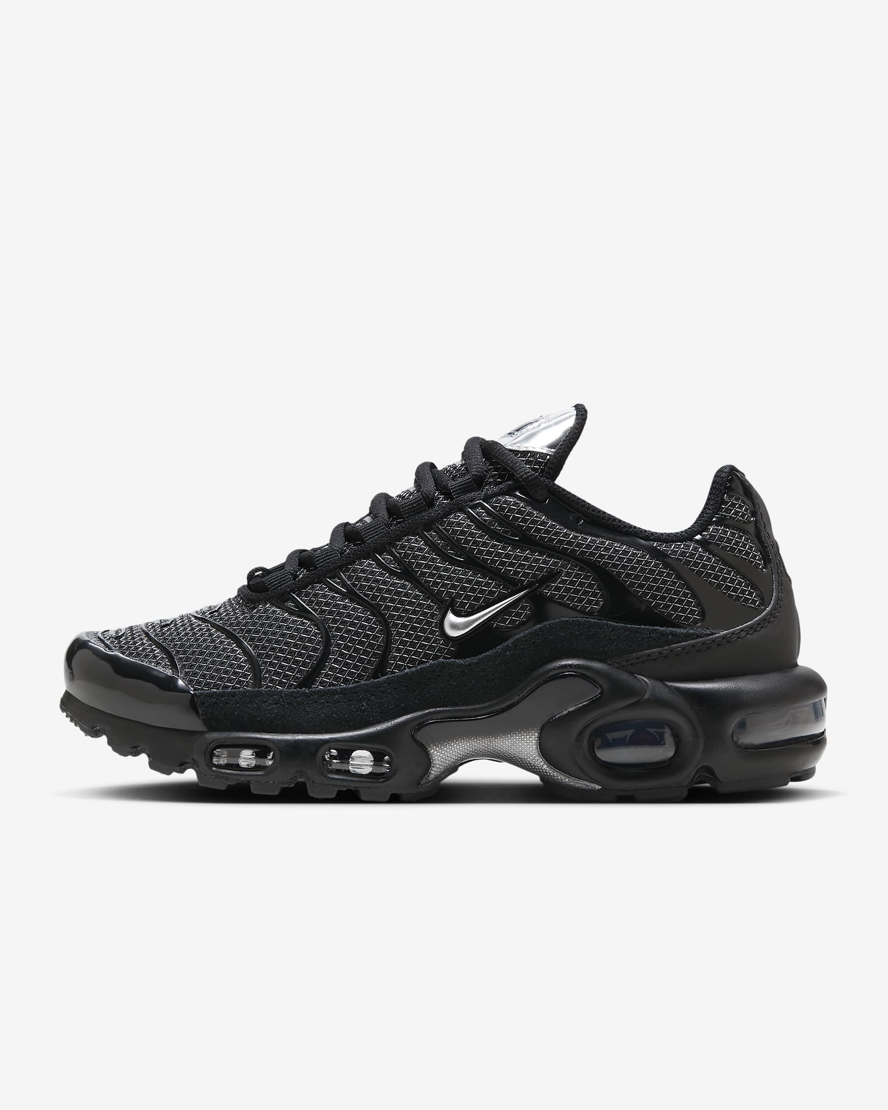 Nike Air Max Plus Women's Shoes - Black/Turquoise Blue/Metallic Silver