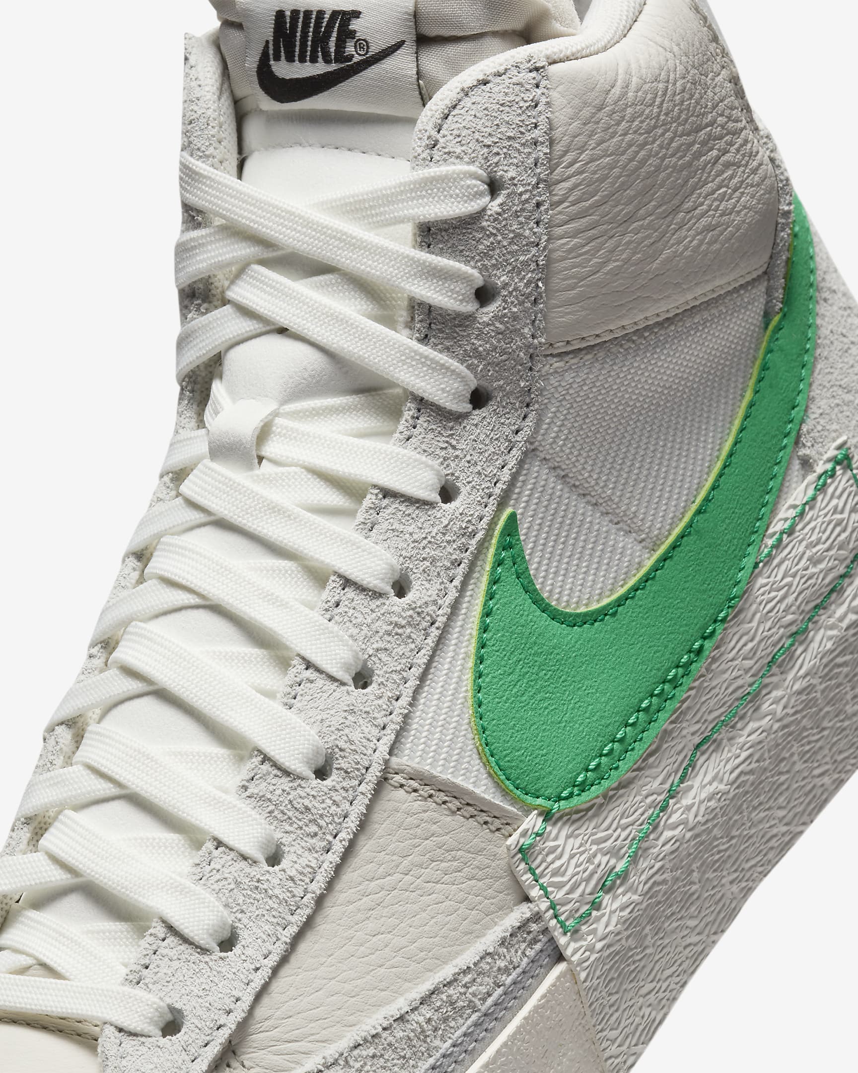 Nike Blazer Mid Pro Club Men's Shoes - Pure Platinum/Phantom/Summit White/Stadium Green