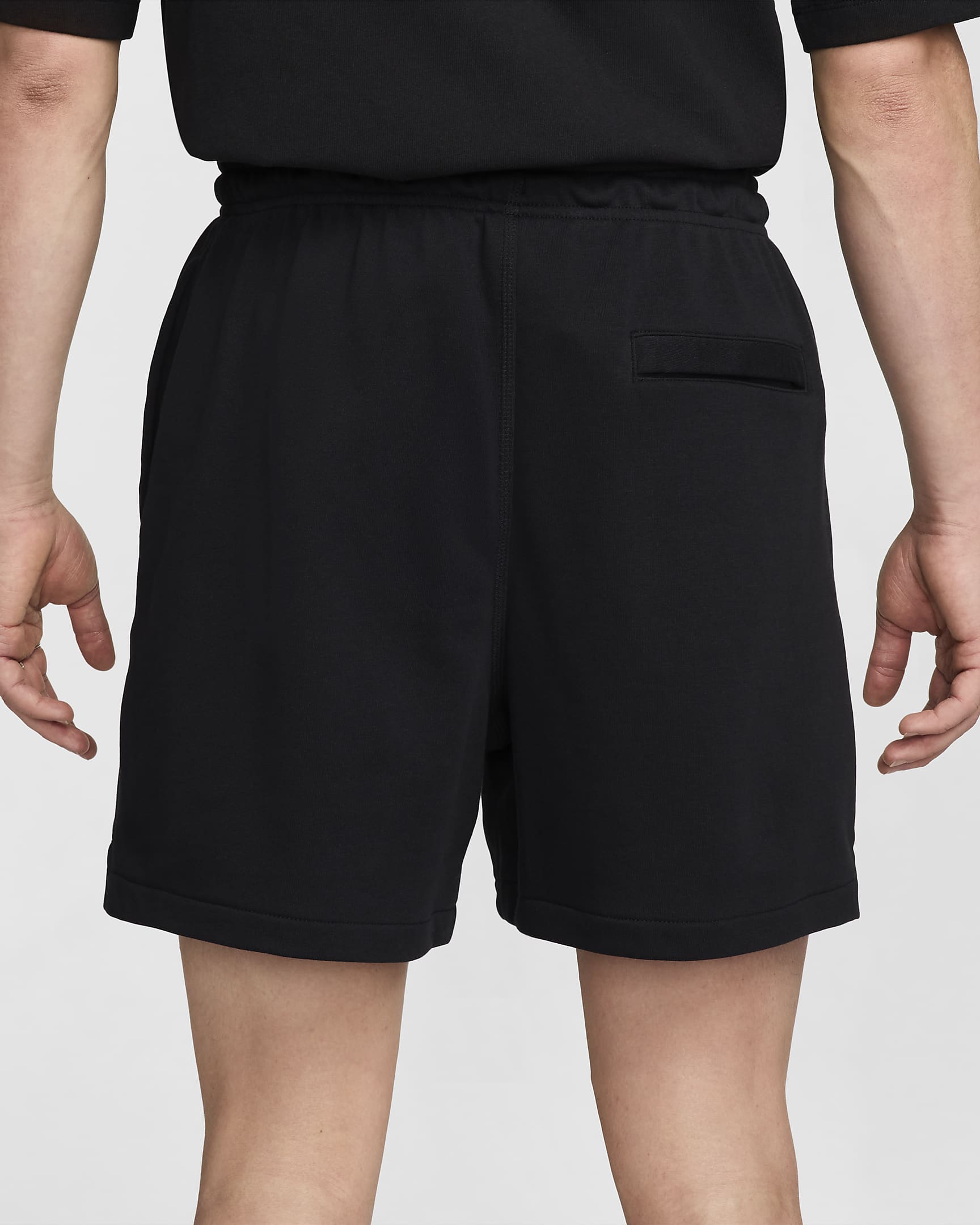 Nike Club Men's French Terry Flow Shorts - Black/Black/White