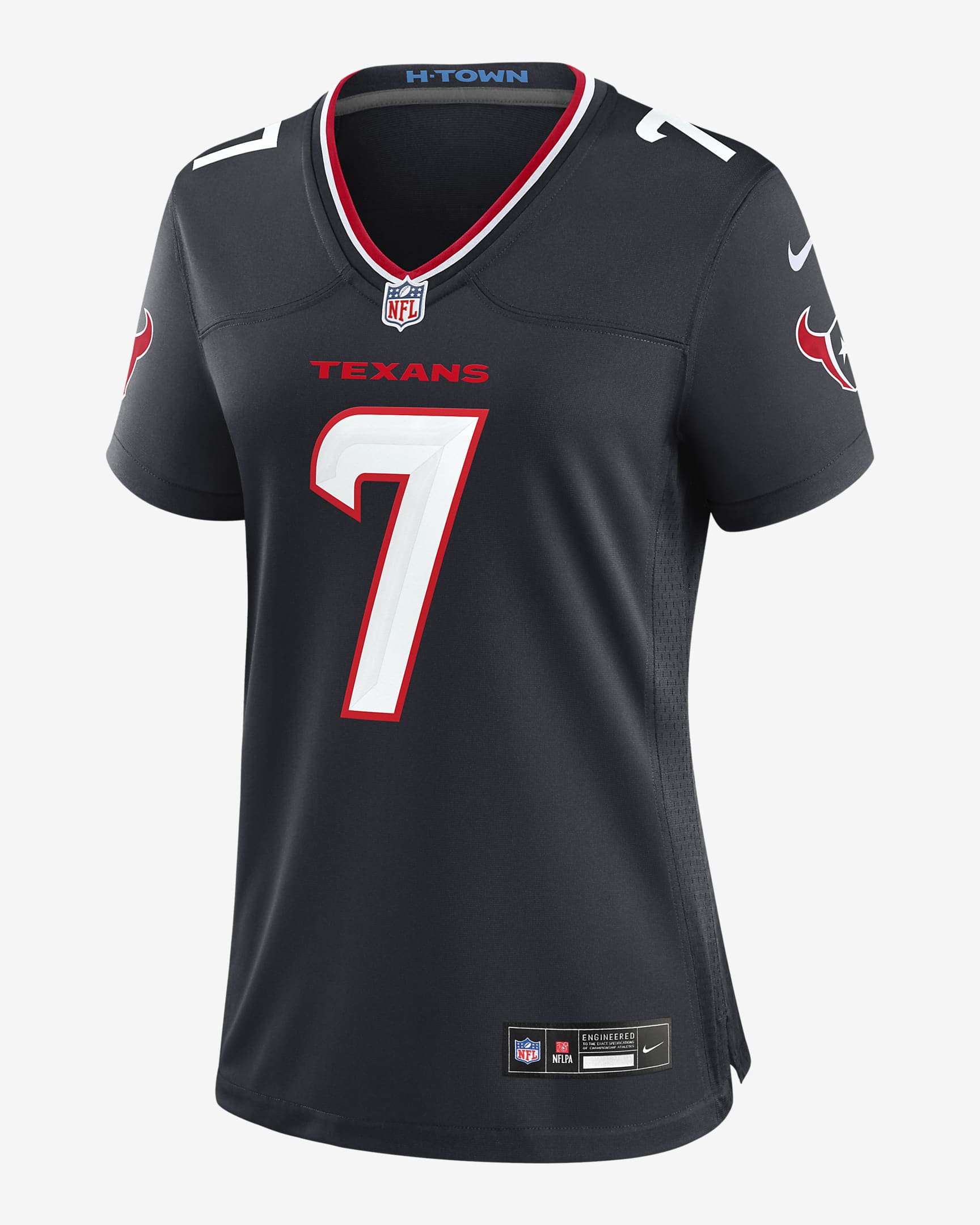 C.J. Jersey de fútbol americano Nike de la NFL Game para mujer Stroud Houston Texans - Azul marino