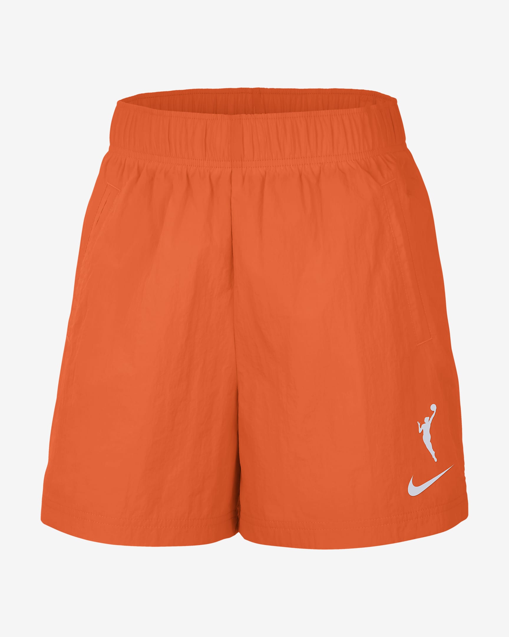 Essential Women's Nike WNBA Repel Woven Shorts - Brilliant Orange/White