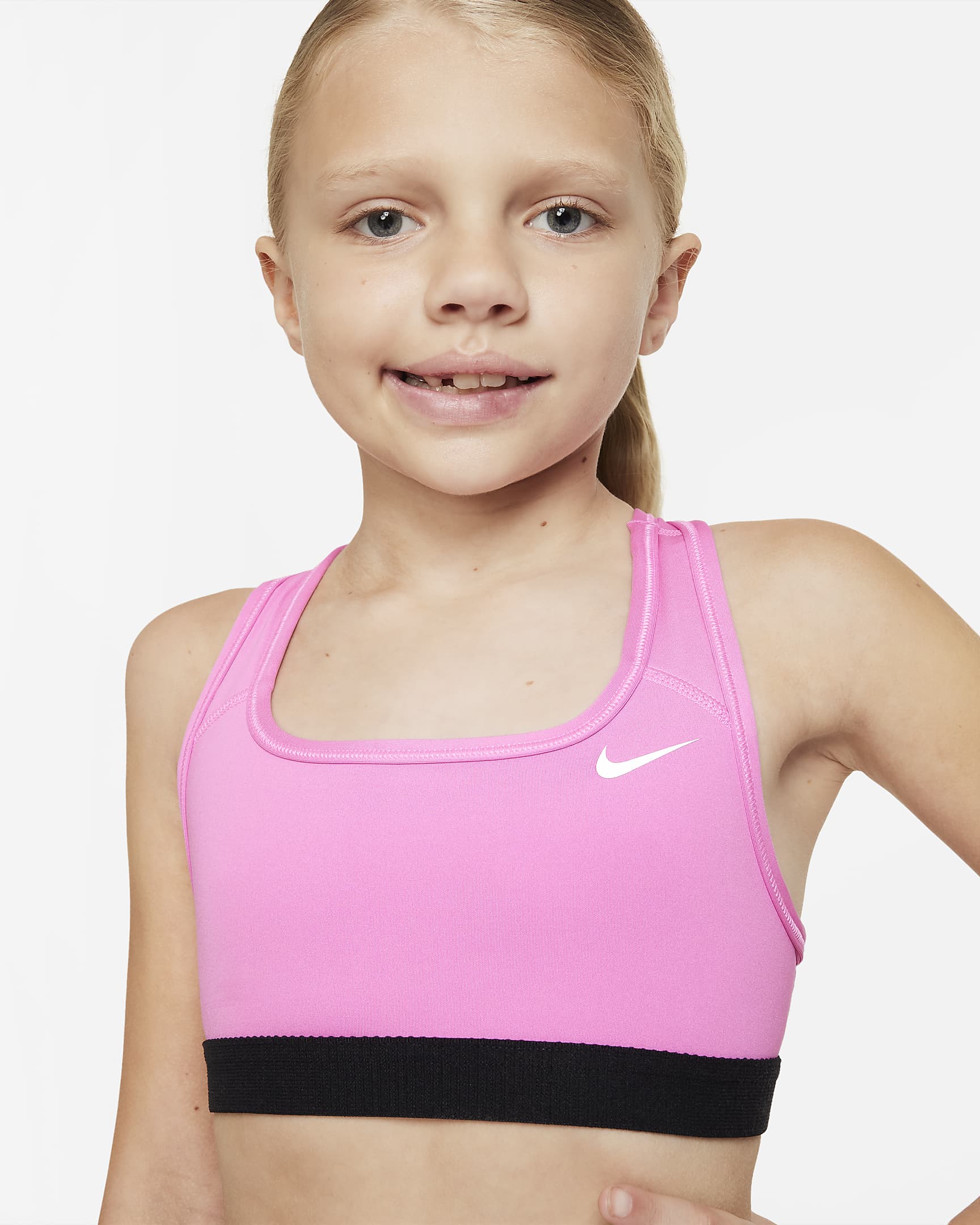 Nike Swoosh Older Kids' (Girls') Sports Bra. Nike LU