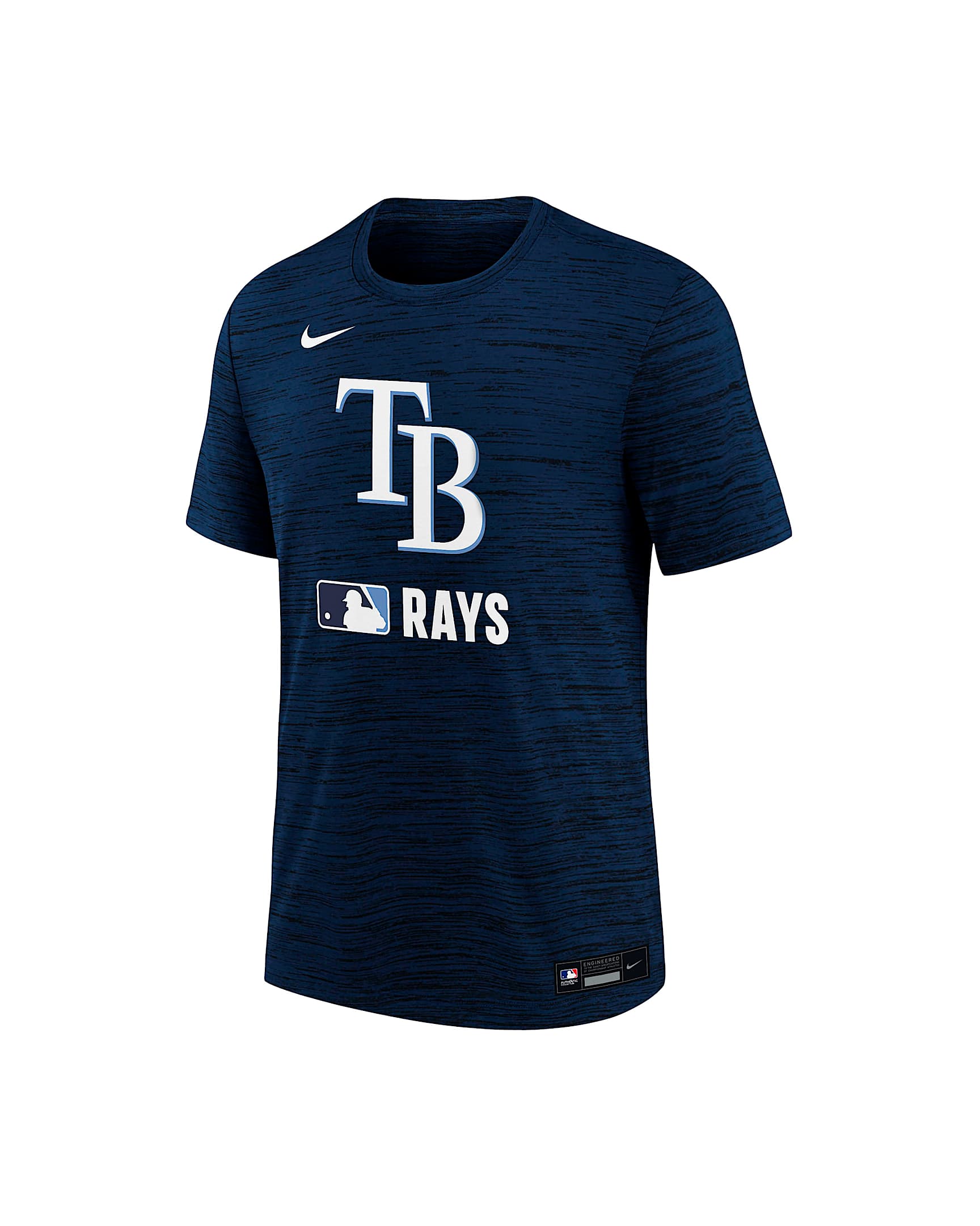 Tampa Bay Rays Authentic Collection Velocity Big Kids’ Nike Dri-FIT MLB T-Shirt - Navy