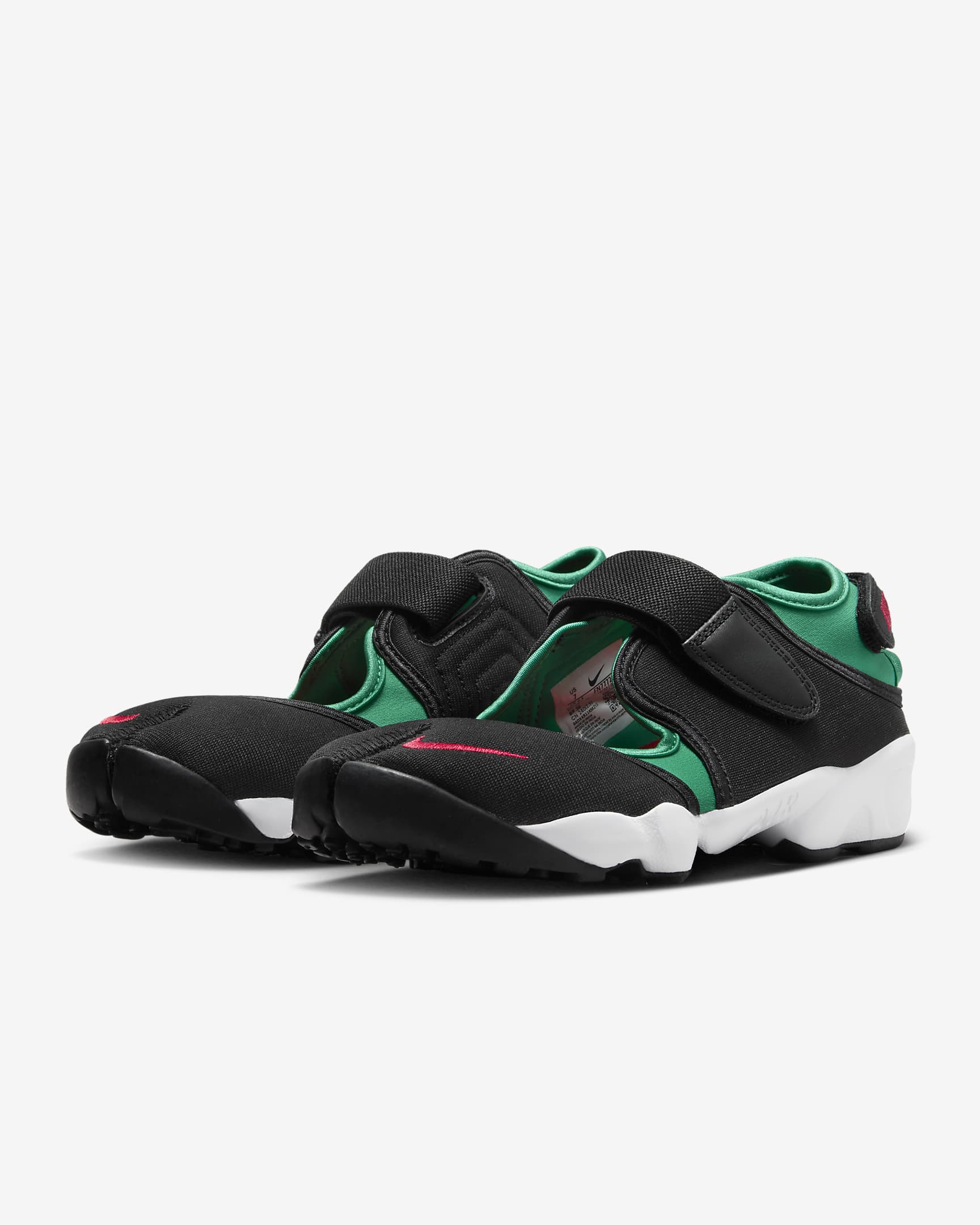 Nike Air Rift Women's Shoes - Black/Stadium Green/White/University Red