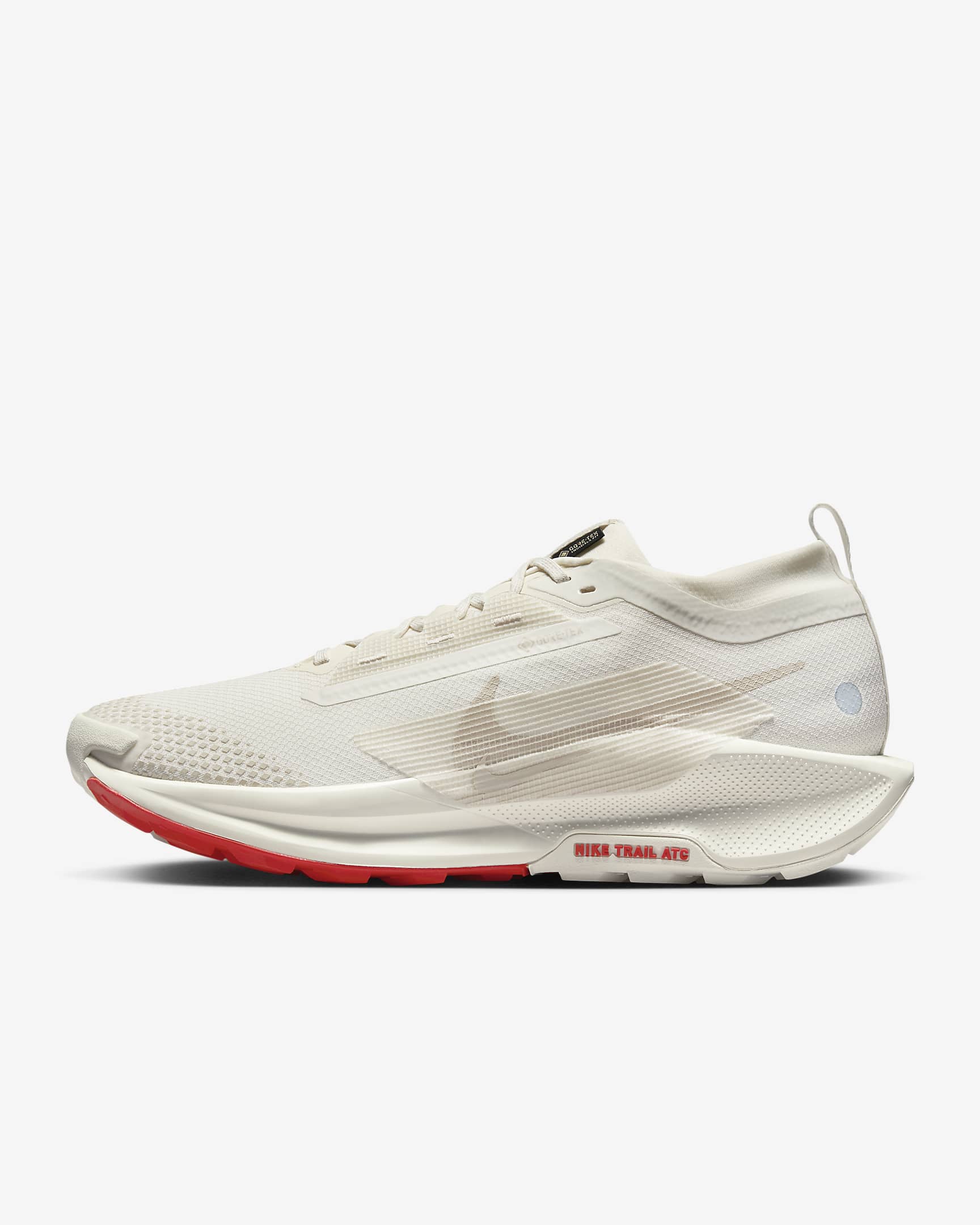 Sapatilhas de running para trilhos à prova de água Nike Pegasus Trail 5 GORE-TEX para homem - Sail/Vermelho Picante/Castanho Orewood claro