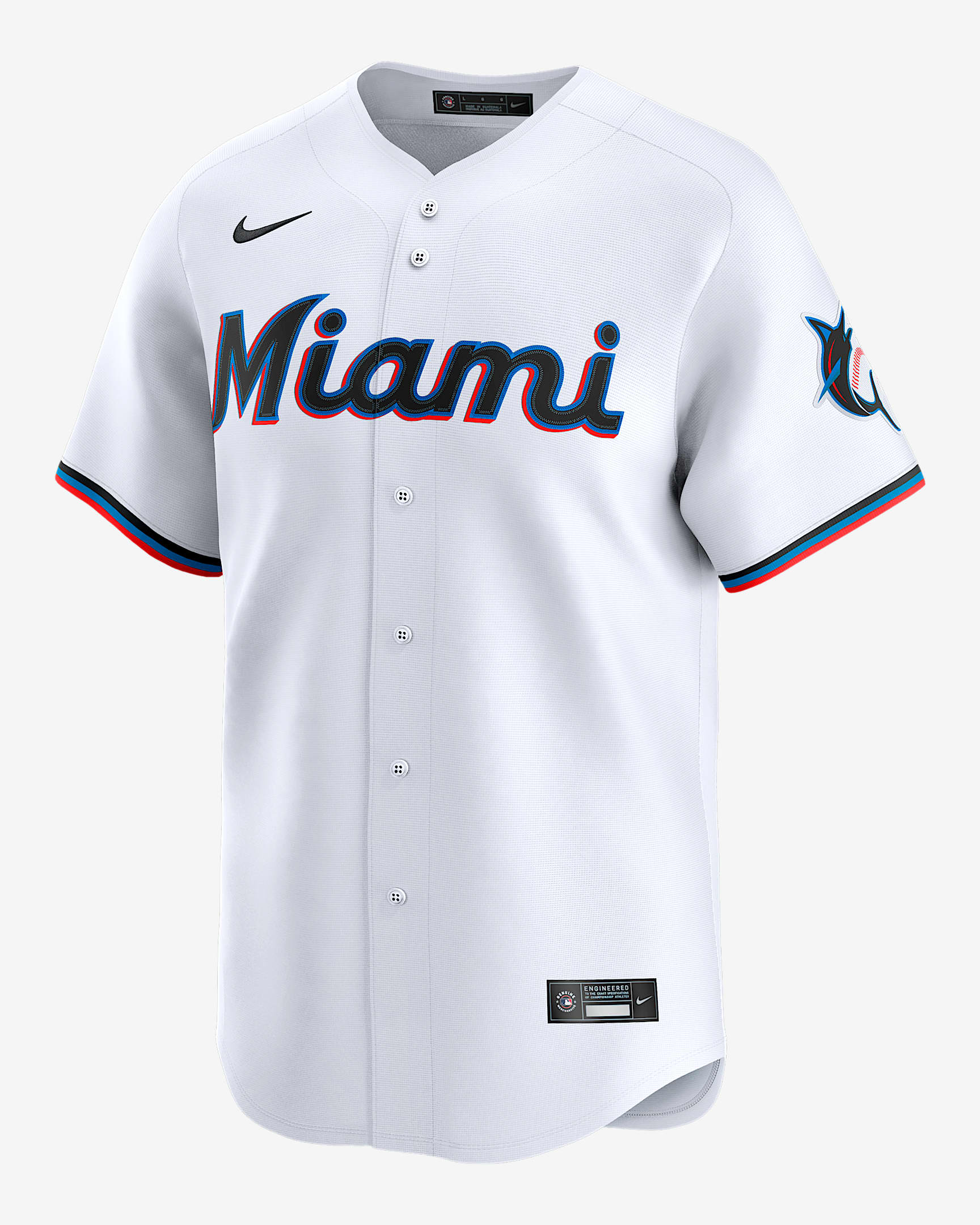 Jersey Nike Dri-FIT ADV de la MLB Limited para hombre Sandy Alcántara Miami Marlins - Blanco