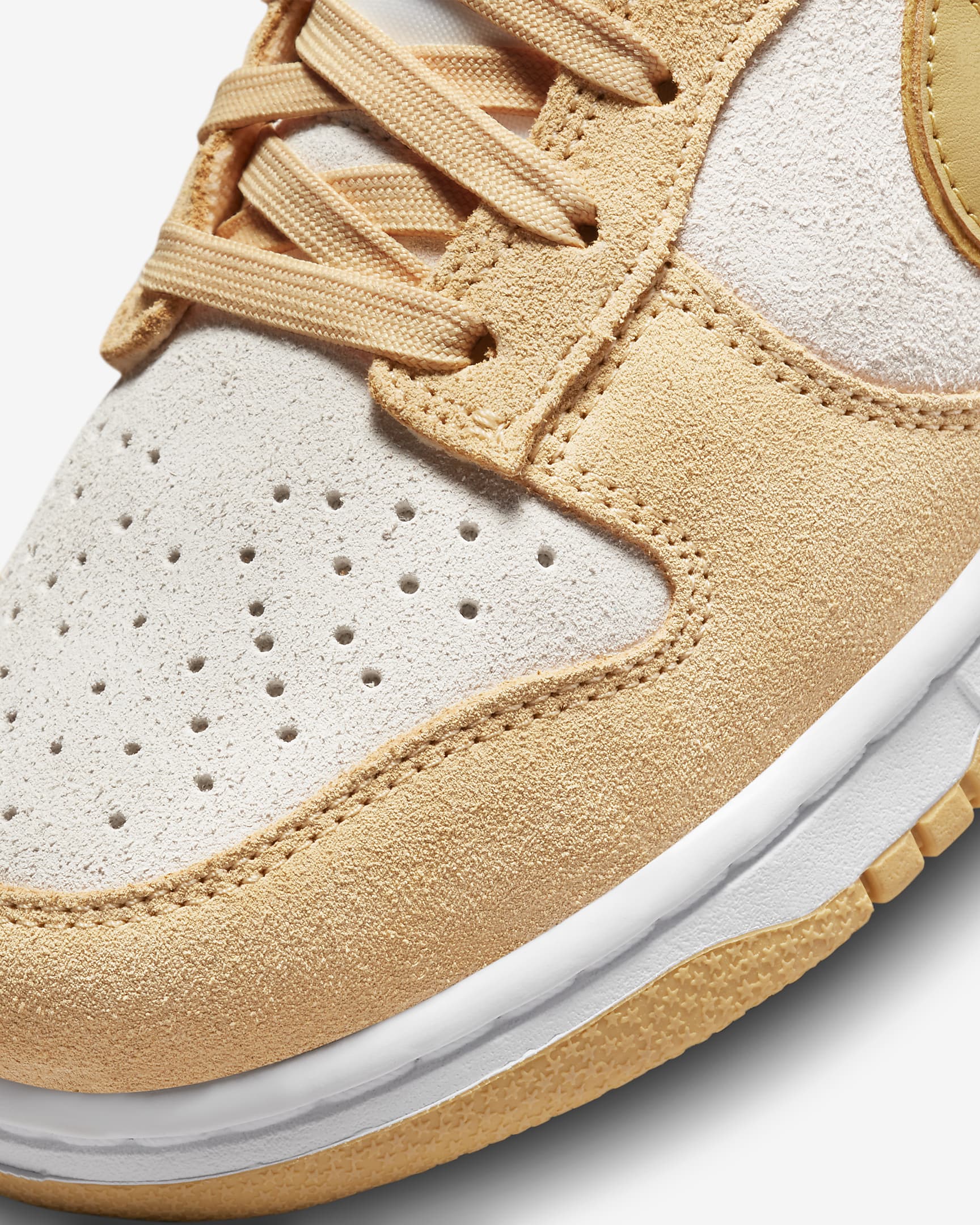 Nike Dunk Low LX Women's Shoes - Celestial Gold/Sail/Gold Suede/Wheat Gold