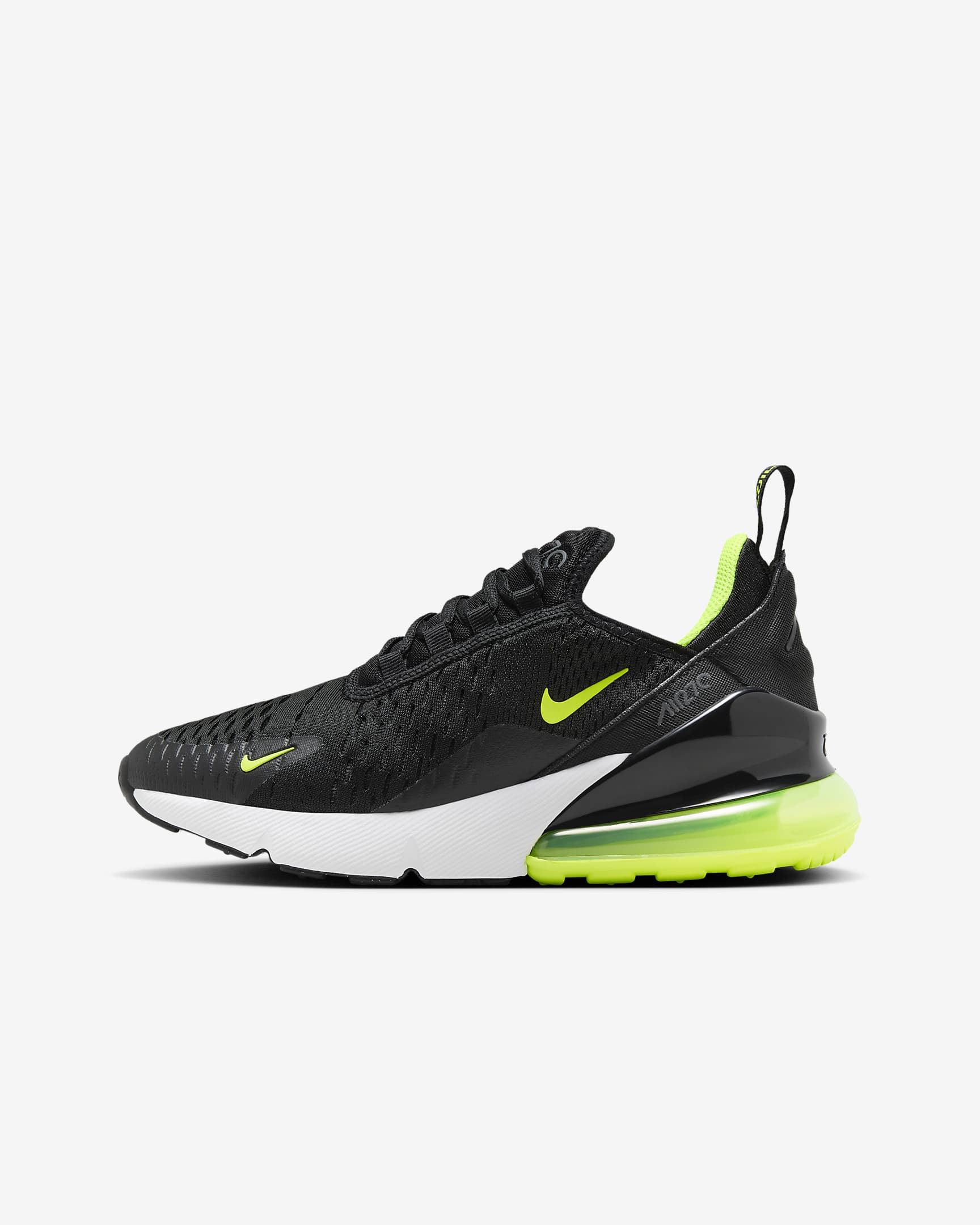 Nike Air Max 270-sko til større børn - sort/Lightning/hvid/Volt