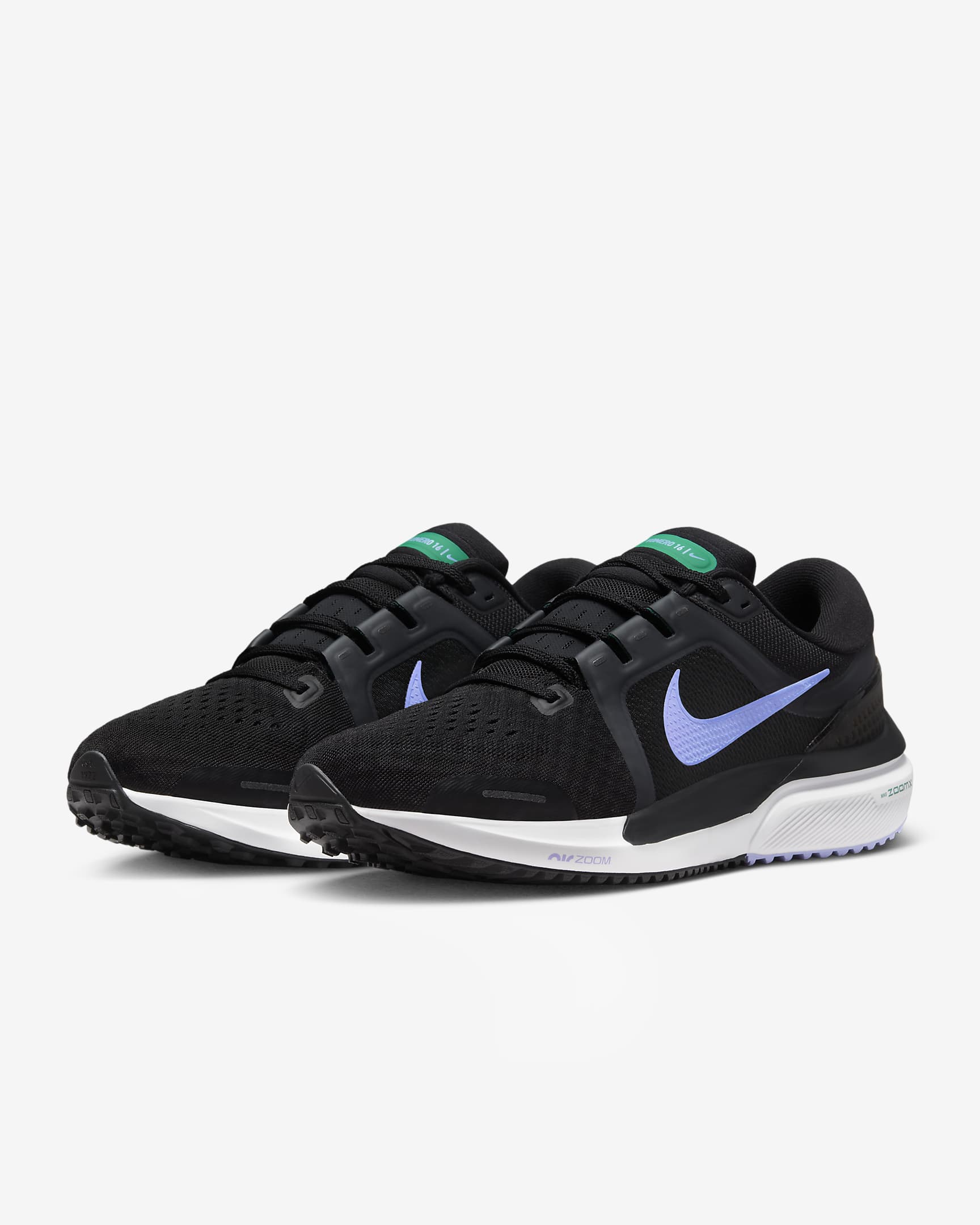 Nike Vomero 16 Women's Road Running Shoes - Black/Off Noir/Neptune Green/Light Thistle