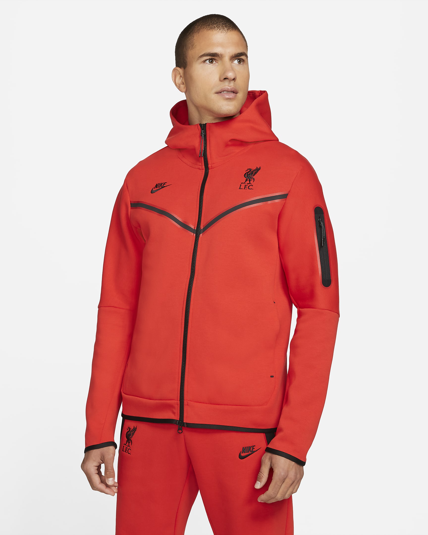 Liverpool FC Tech Fleece Windrunner Men's Full-Zip Hoodie. Nike.com