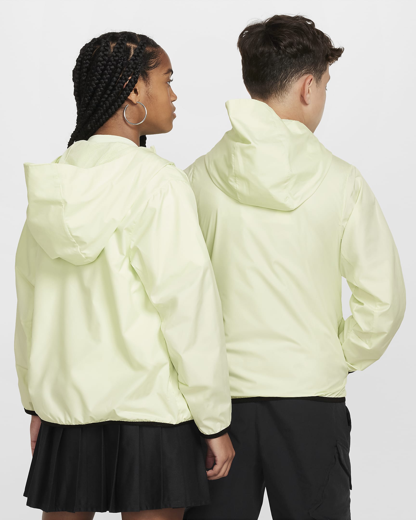 Nike Sportswear City Utility-jakke til større børn - Lime Ice/sort/sort