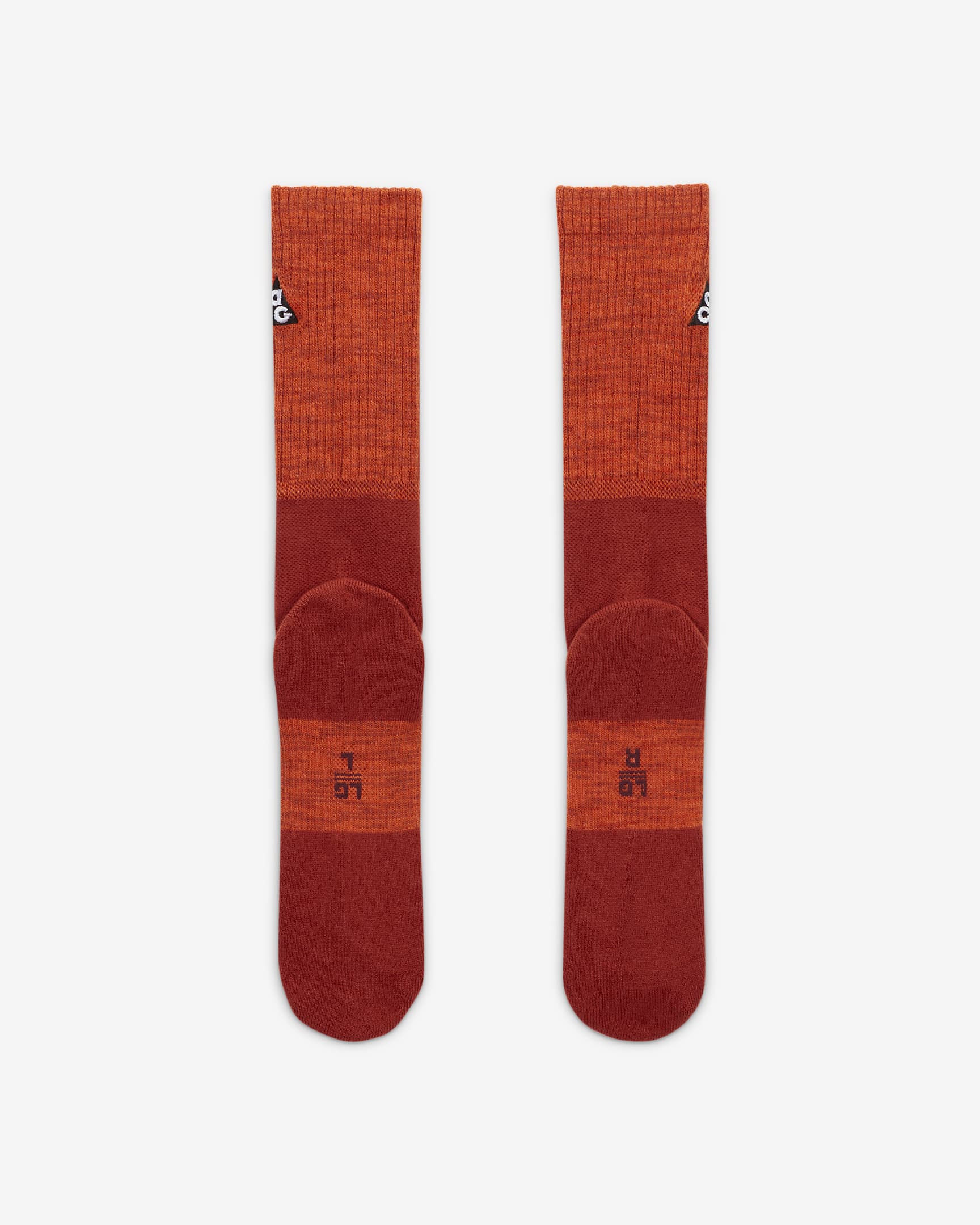 Nike ACG Everyday Cushioned Crew Socks (1 Pair) - Campfire Orange/Summit White/Rugged Orange/Night Maroon