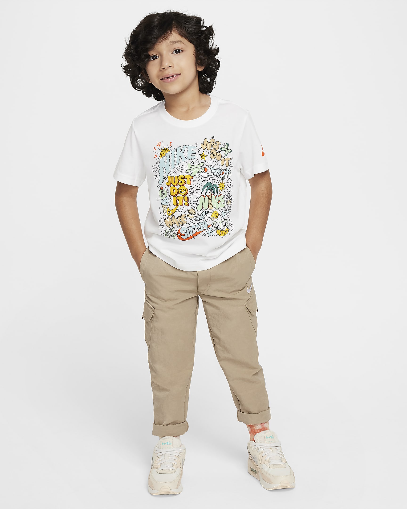 Nike Little Kids' Doodlevision T-Shirt - White