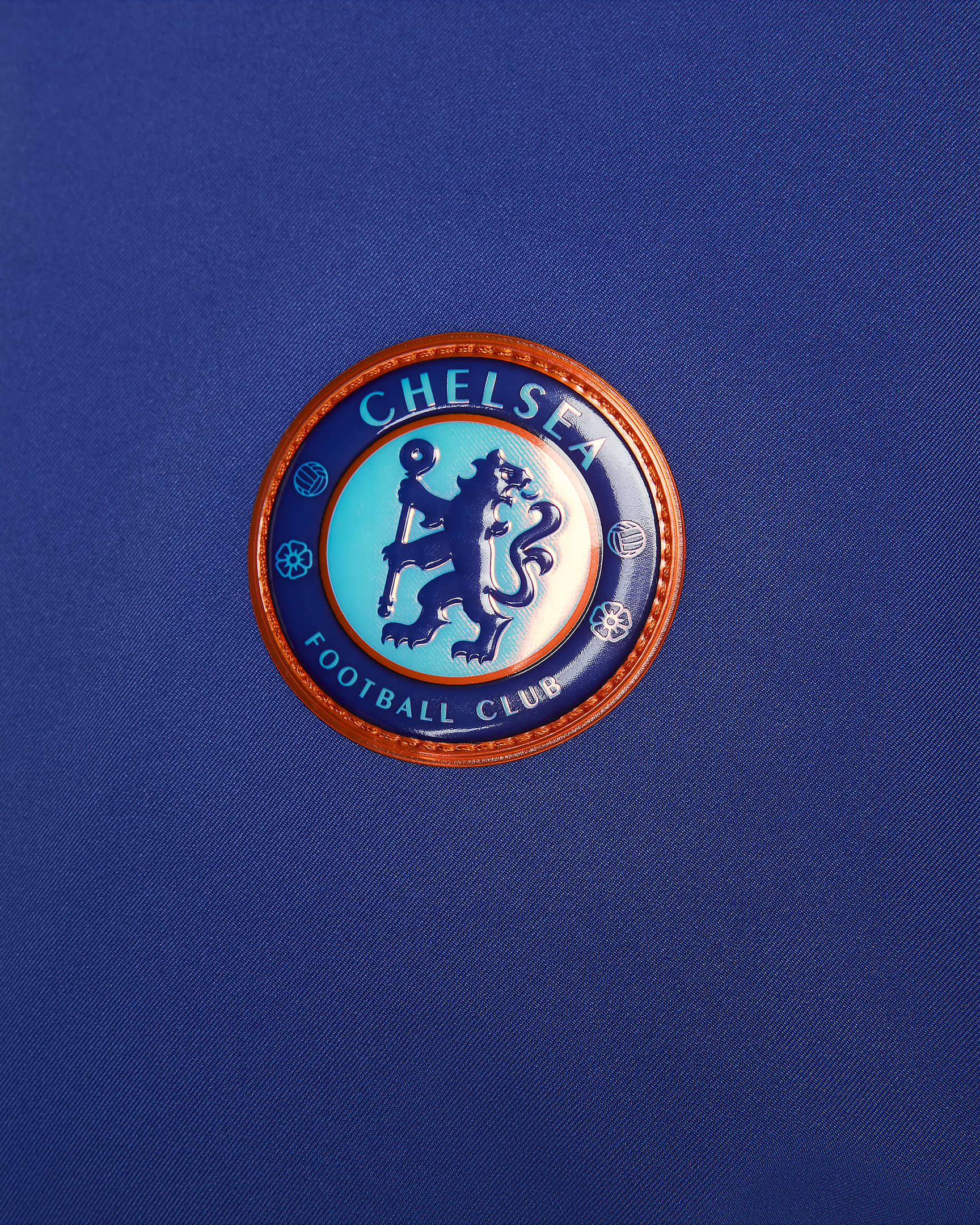 Chelsea FC Strike Nike Dri-FIT-fodboldtræningsjakke til kvinder - Rush Blue/Obsidian/Light Photo Blue