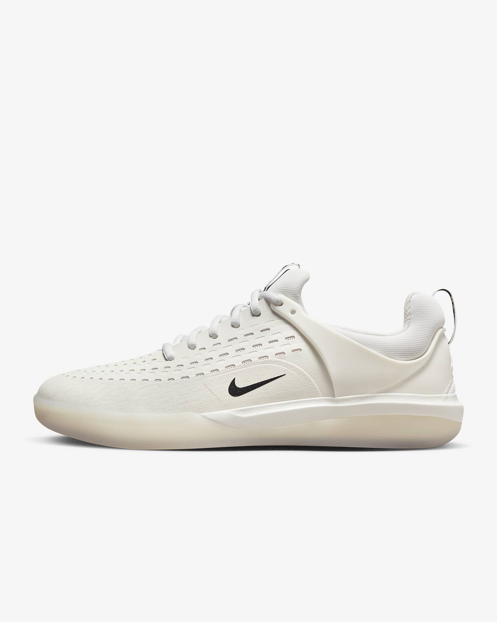 Tenis de skateboarding Nike SB Nyjah 3 - Blanco/Blanco cumbre/Hiperrosa/Negro