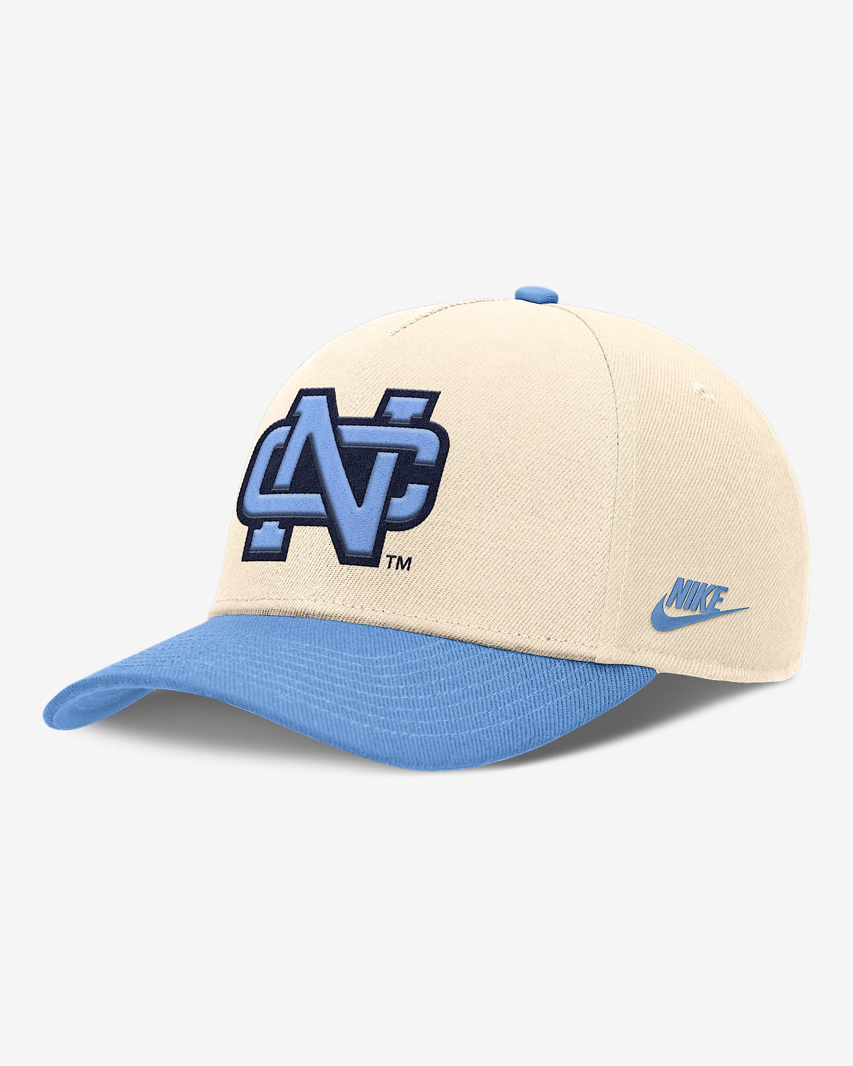 North Carolina Primetime Rise Academic Men's Nike Dri-FIT College Adjustable Hat - Natural