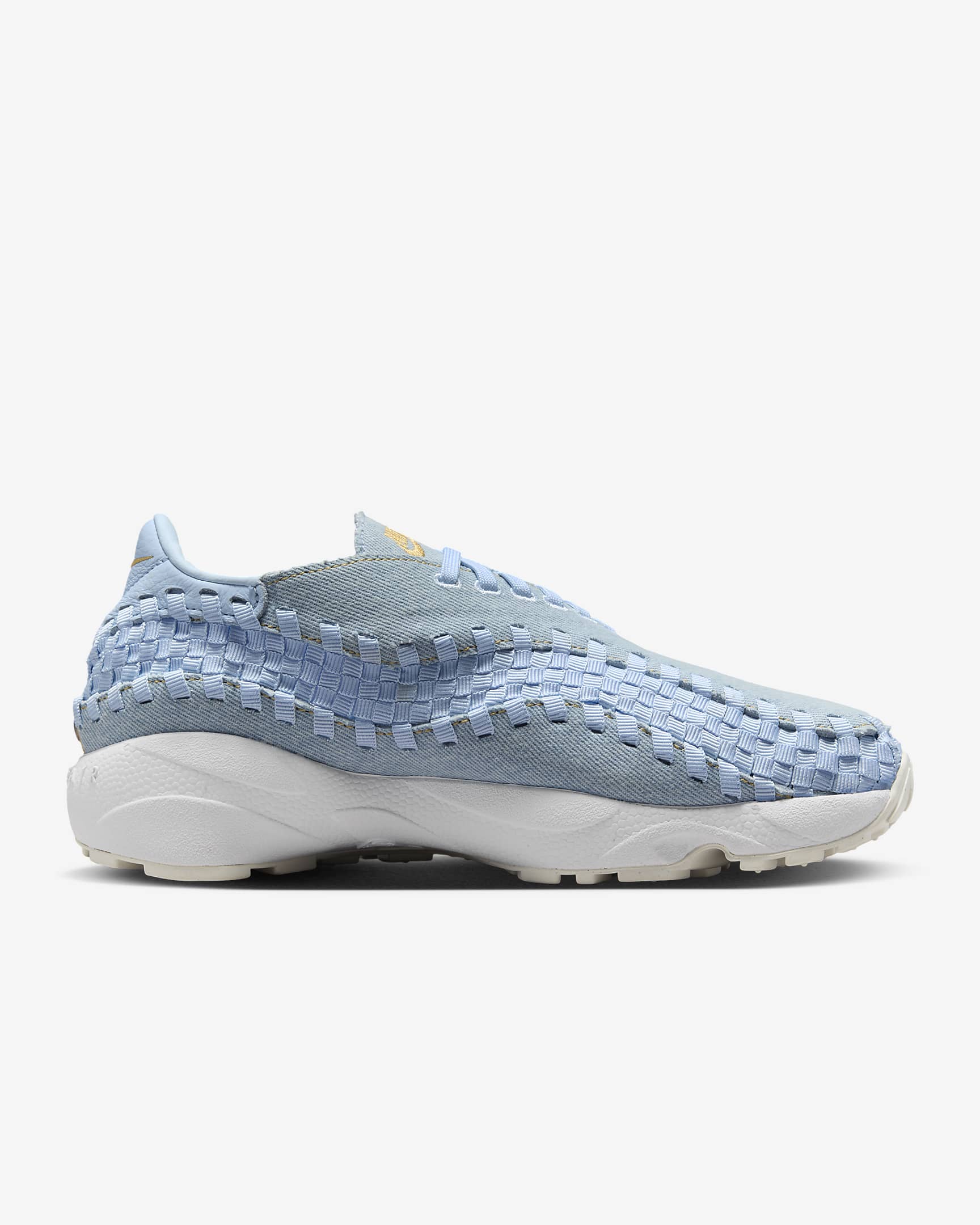 Tenis para mujer Nike Air Footscape - Mezclilla/Azul hielo/Blanco/Oro trigo