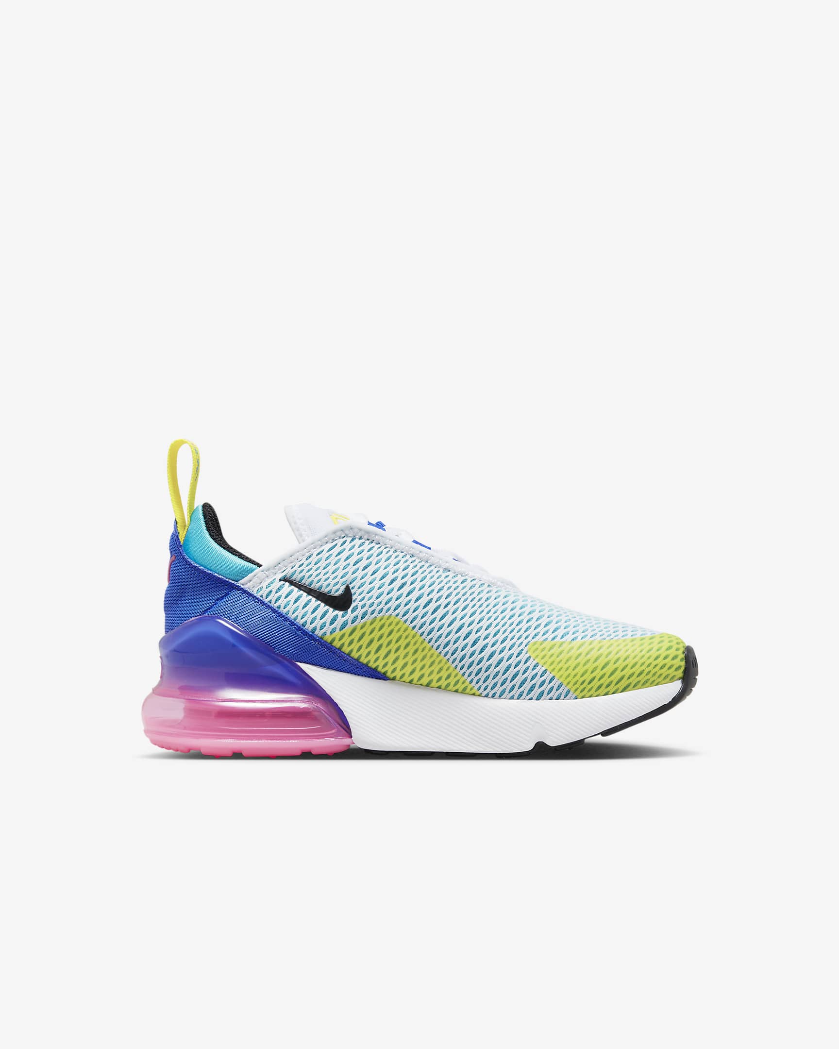 Nike Air Max 270 Little Kids' Shoes - White/Hyper Royal/Pink Spell/Black