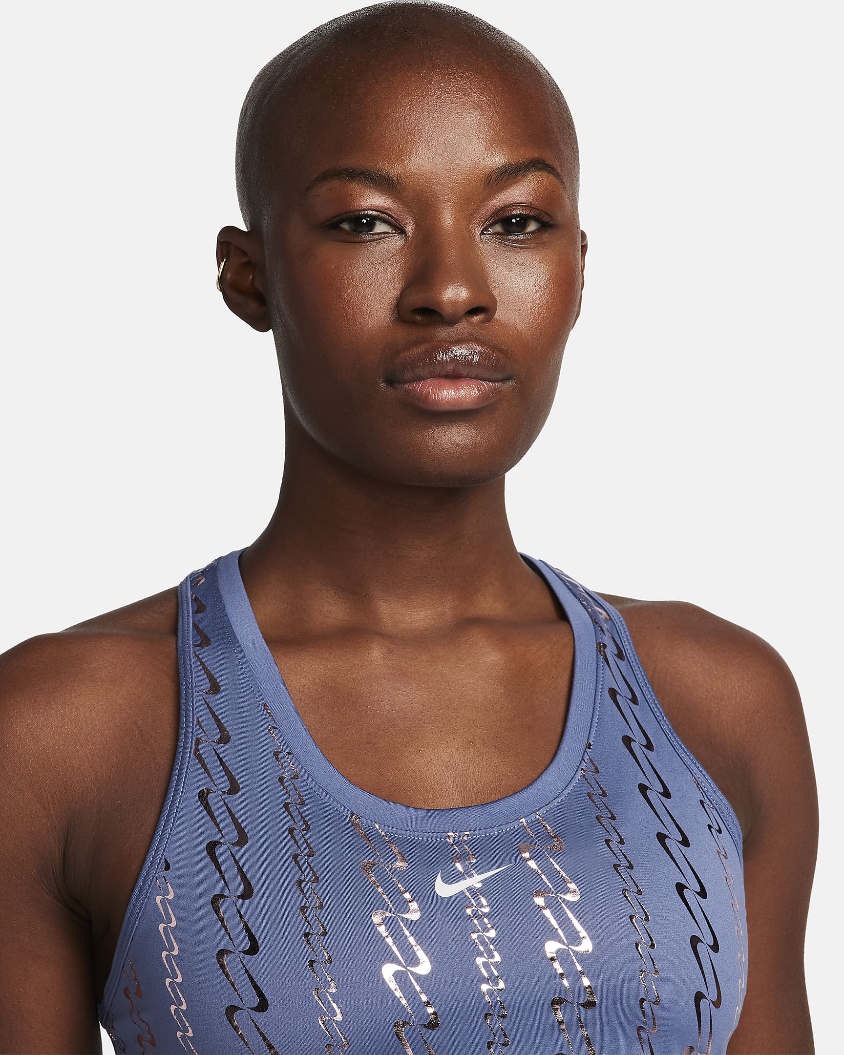 Nike Dri Fit One Women S Cropped Printed Tank Top Nike Uk