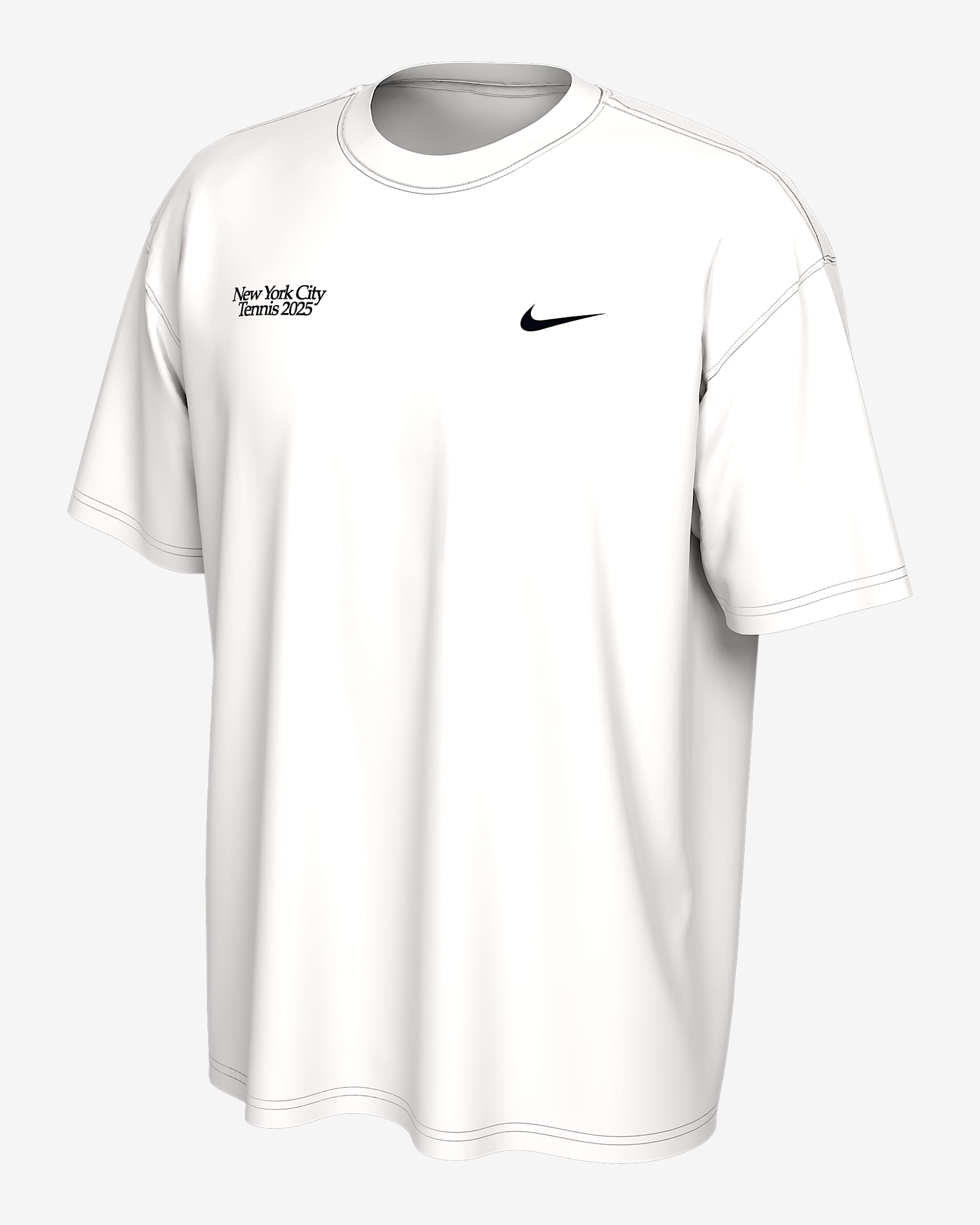 NikeCourt Women's Tennis T-Shirt - White/Black