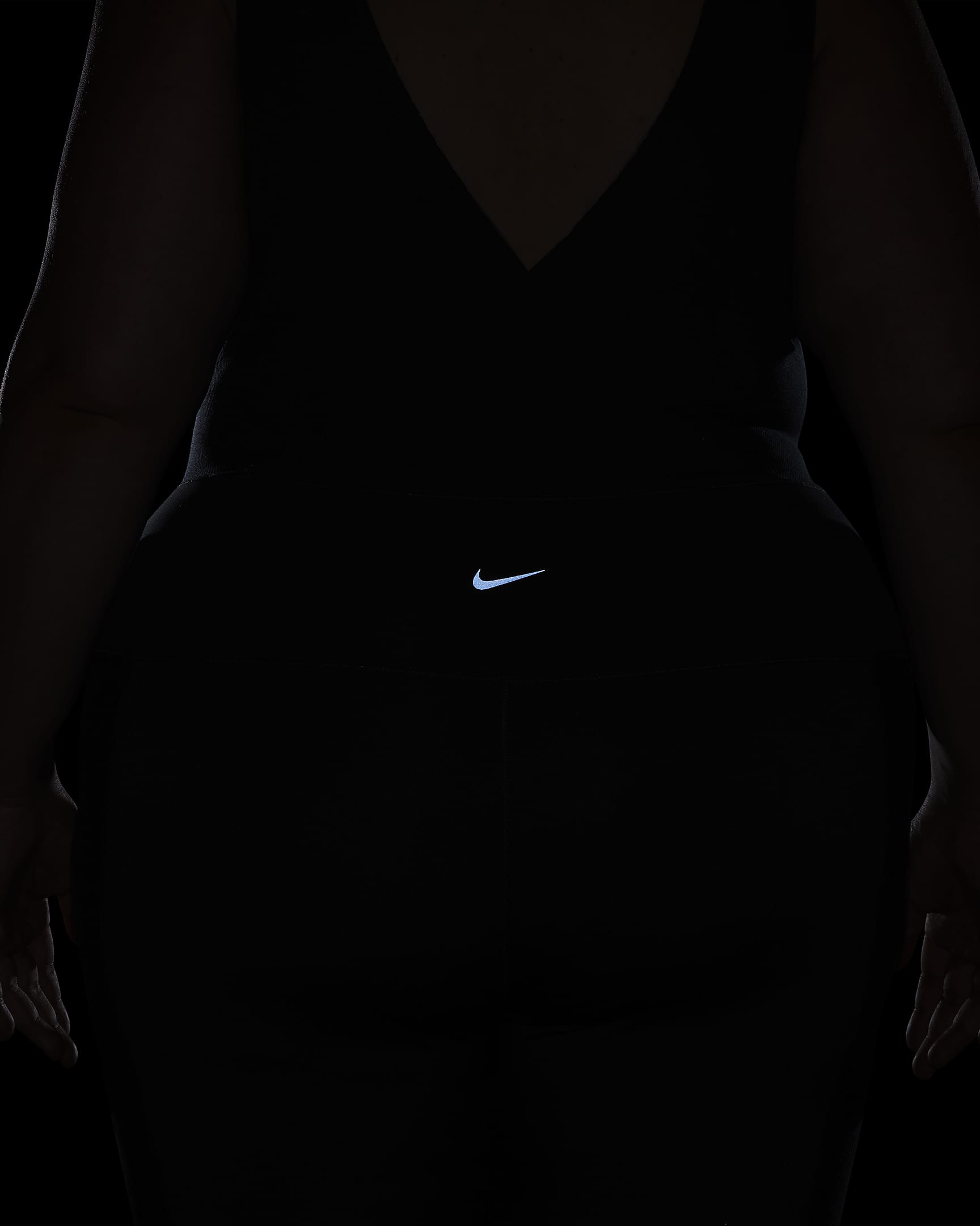 Nike One Women's Dri-FIT Bodysuit (Plus Size) - Black/Black