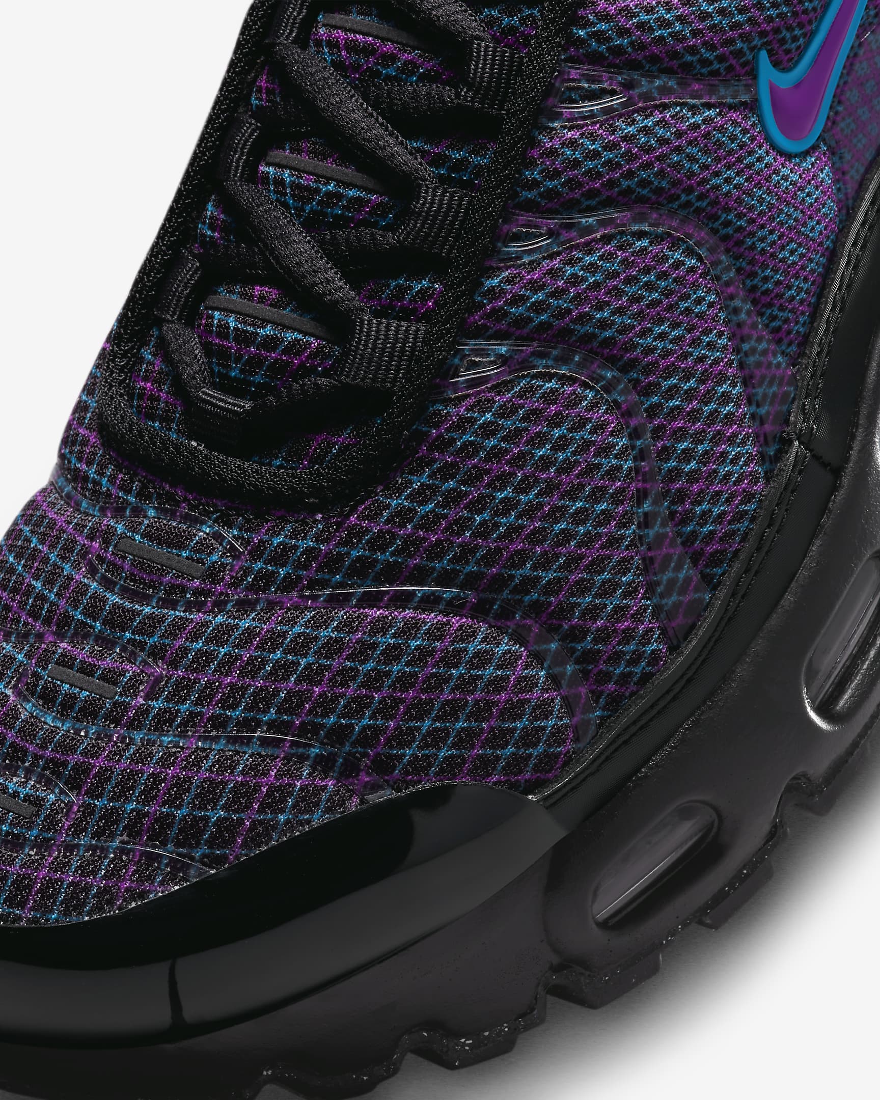 Nike Air Max Plus Schuh für ältere Kinder - Schwarz/Baltic Blue/Vivid Purple