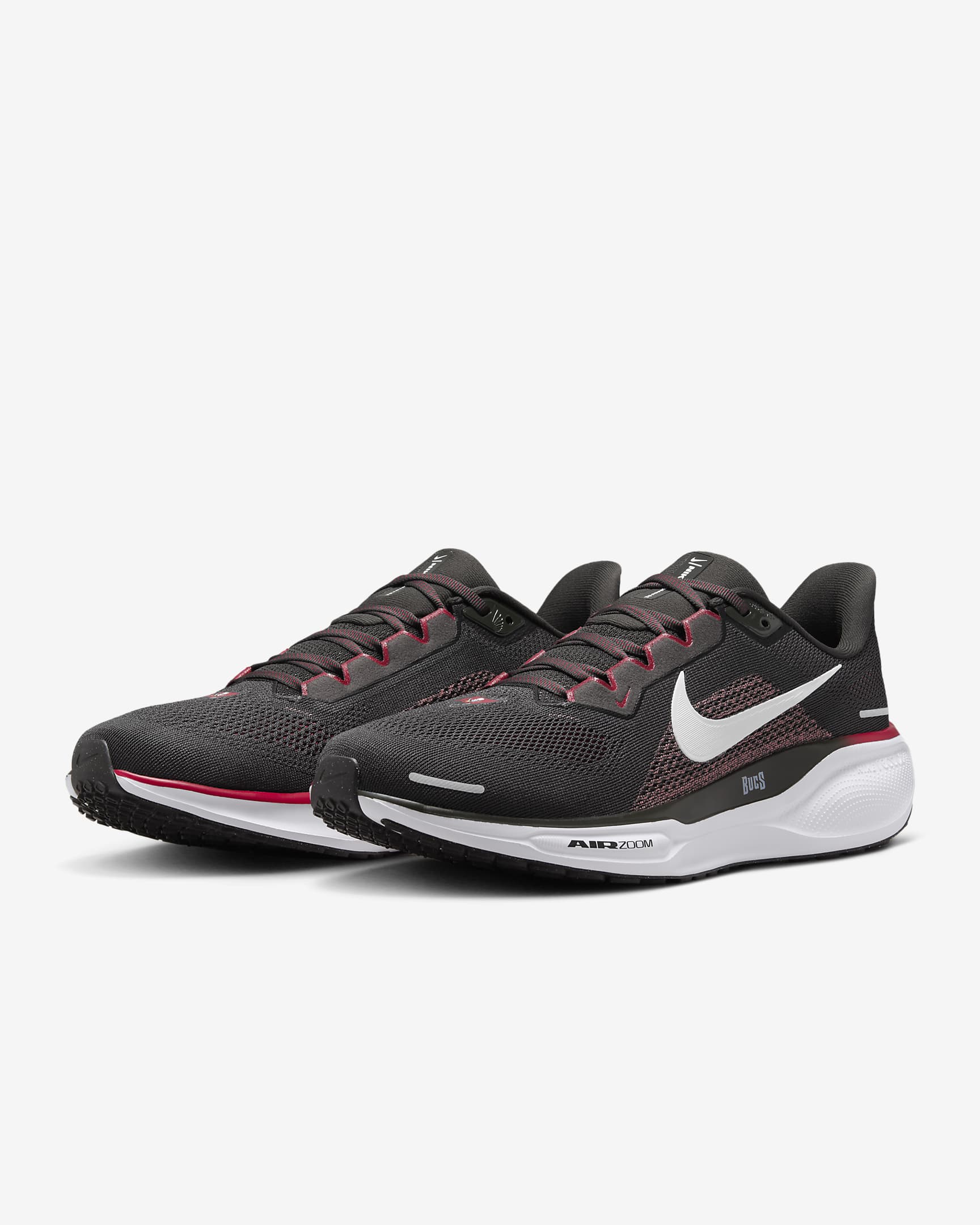 Nike Pegasus 41 NFL Tampa Bay Buccaneers Men's Road Running Shoes - Deep Pewter/White/Gym Red/White